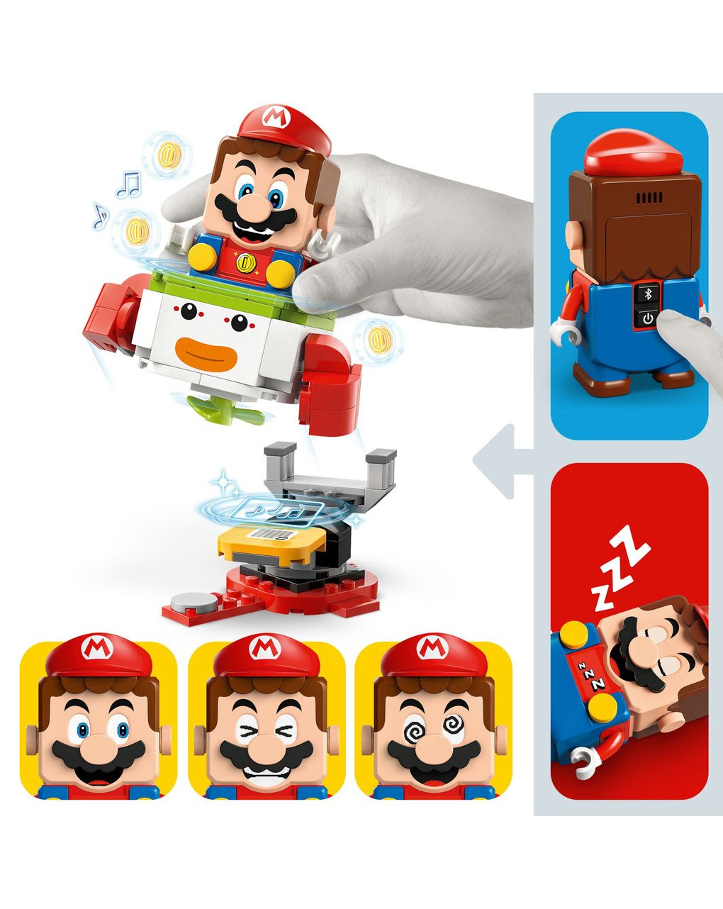 Lego super mario 71439 avventure di lego mario interattivo, giocattolo con personaggi nintendo da collezione, regalo bambini 6+