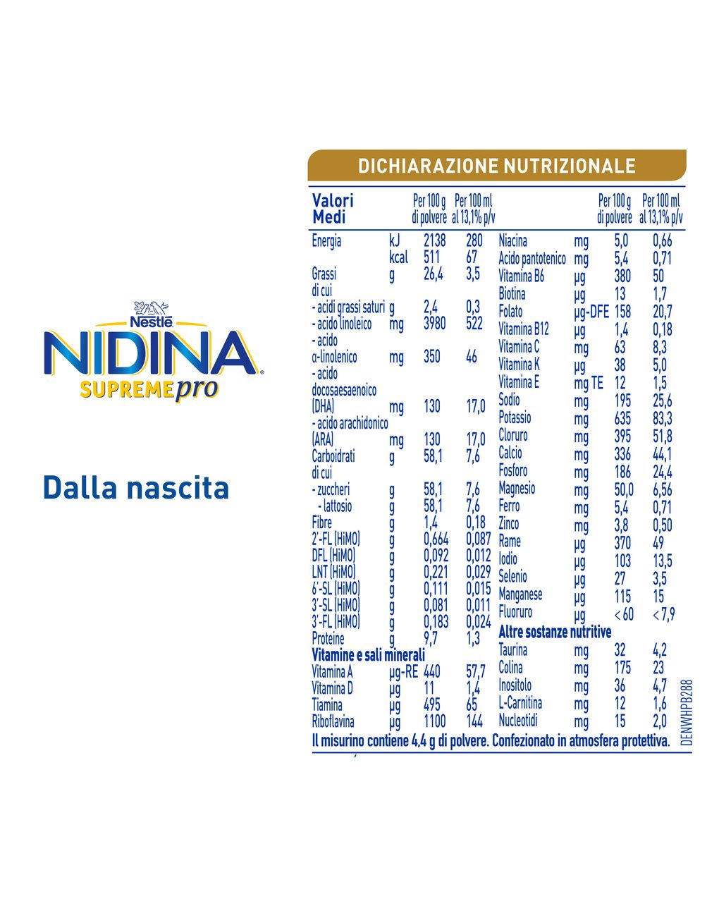 Nidina supremepro 1 latte per lattanti in polvere dalla nascita, latta 400g - nestle'