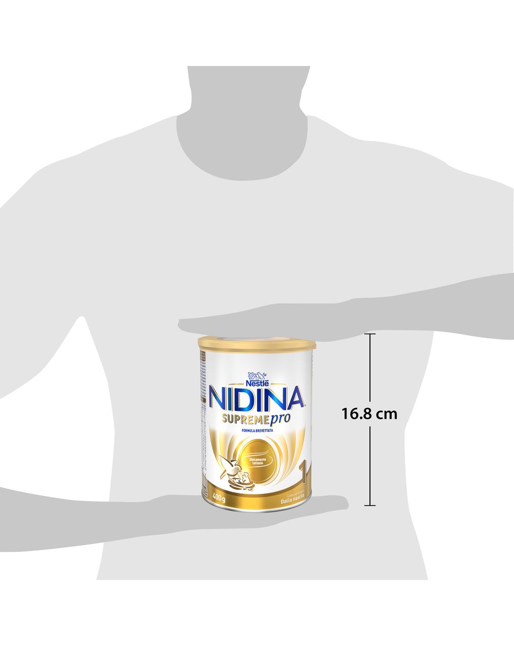 Nidina supremepro 1 latte per lattanti in polvere dalla nascita, latta 400g - nestle'