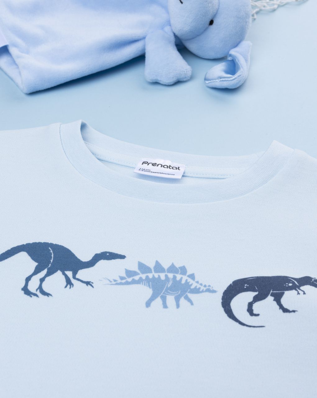 Pigiama leggero bambino azzurro dinosauri