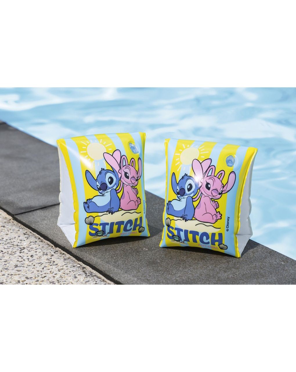 Braccioli gonfiabili con stampa tropicali 3‑6 anni disney stitch
