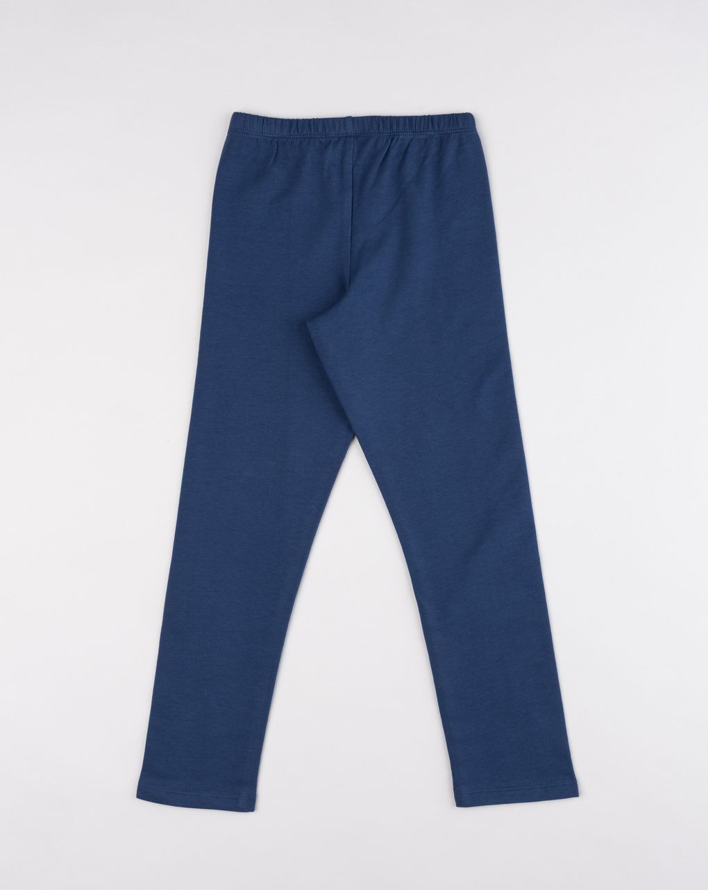 Leggings felpati blu cobalto bambina