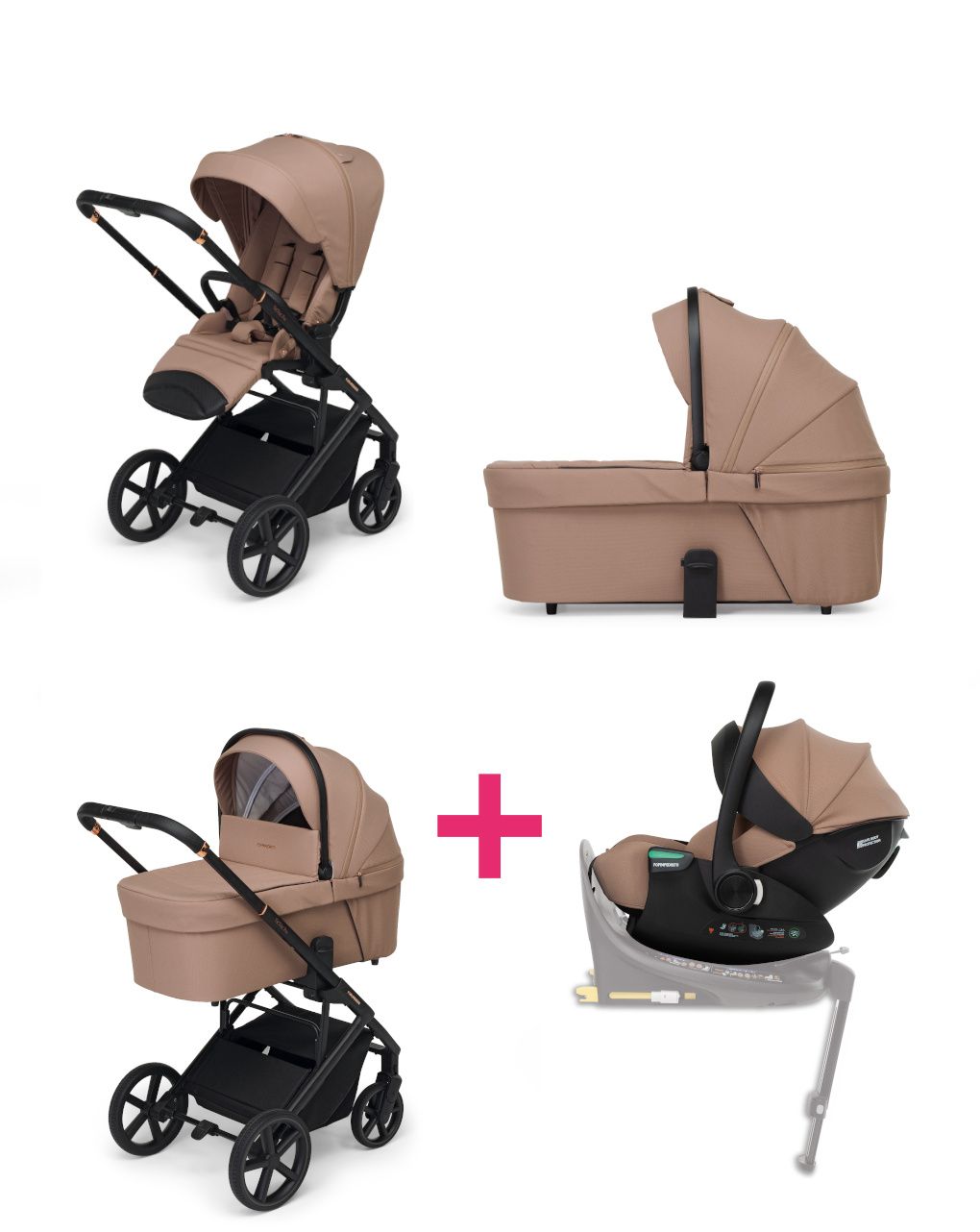 Sistema combinato tictoc pro disk infant rekline gold + adattatore - foppapedretti