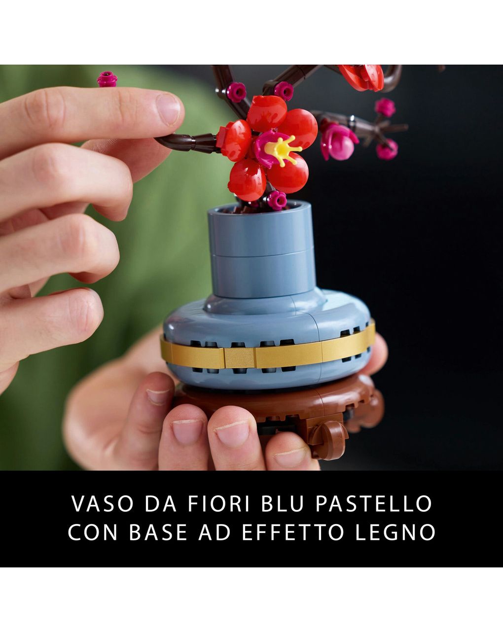Lego icons 10369 albicocco giapponese, fiore finto artificiale da costruire per adulti, idea regalo per donna, uomo, lei o lui