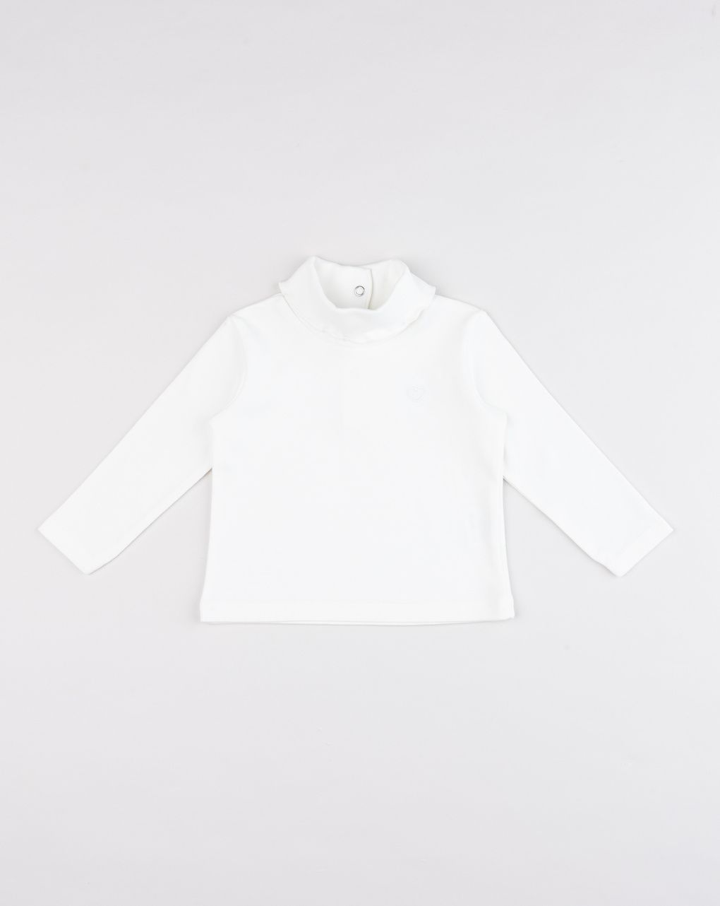 Lupetto bimba bianco in cotone
