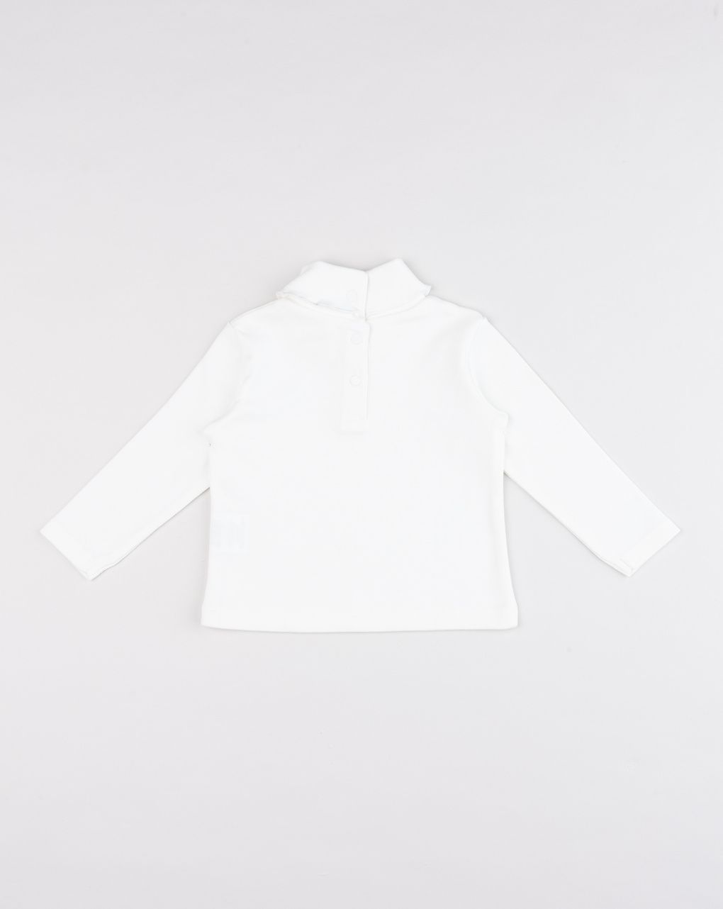 Lupetto bimba bianco in cotone