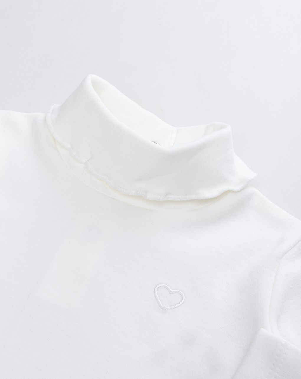 Lupetto bimba bianco in cotone