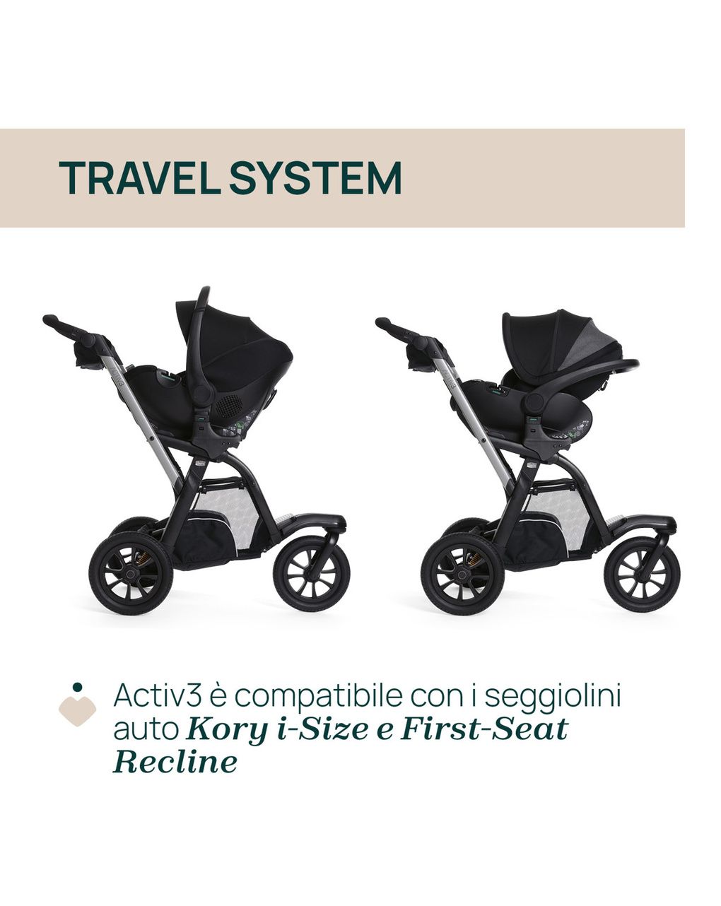 Passeggino activ3 ebony - chicco