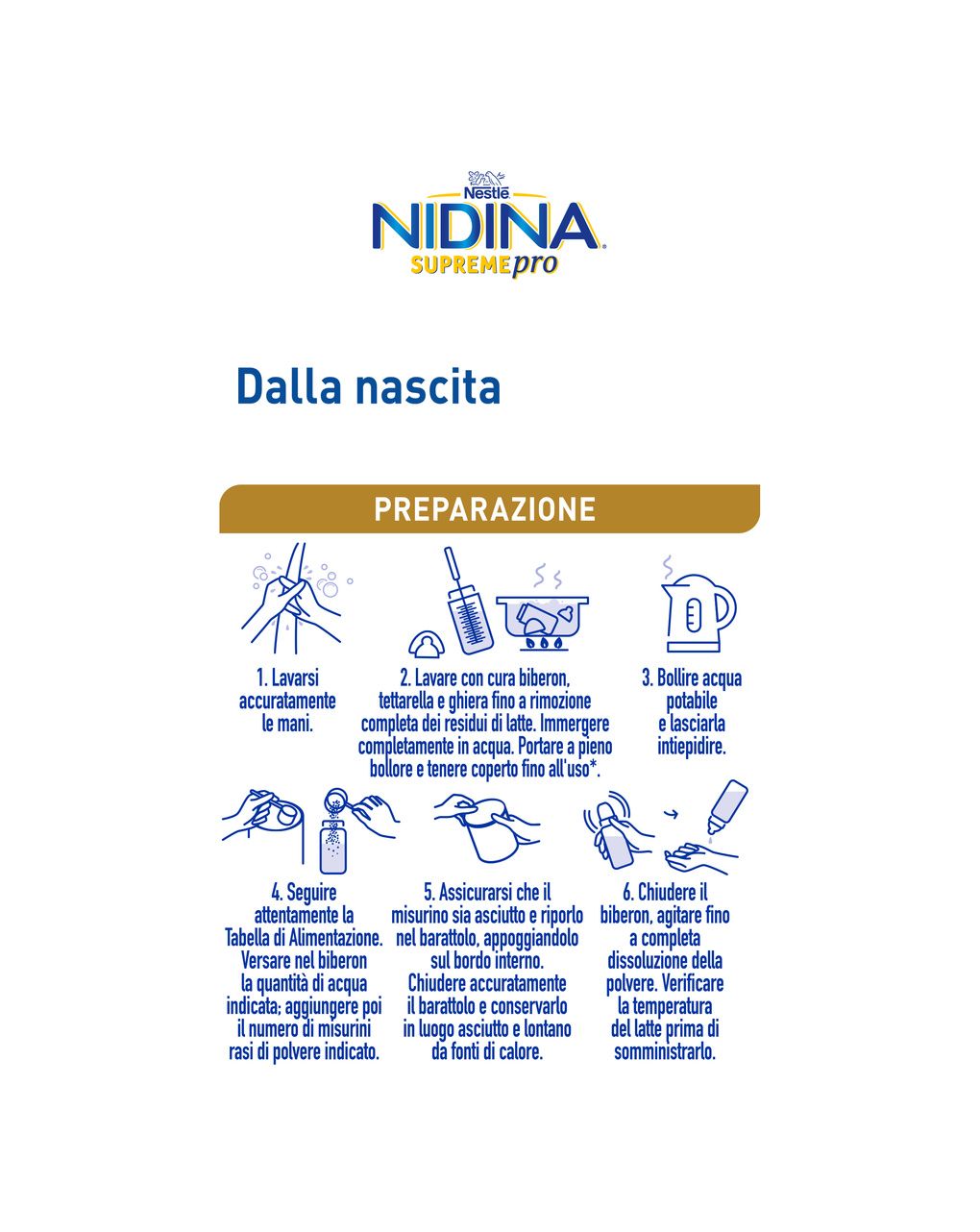 Nidina supremepro 1 latte per lattanti in polvere dalla nascita, latta 400g - nestle'