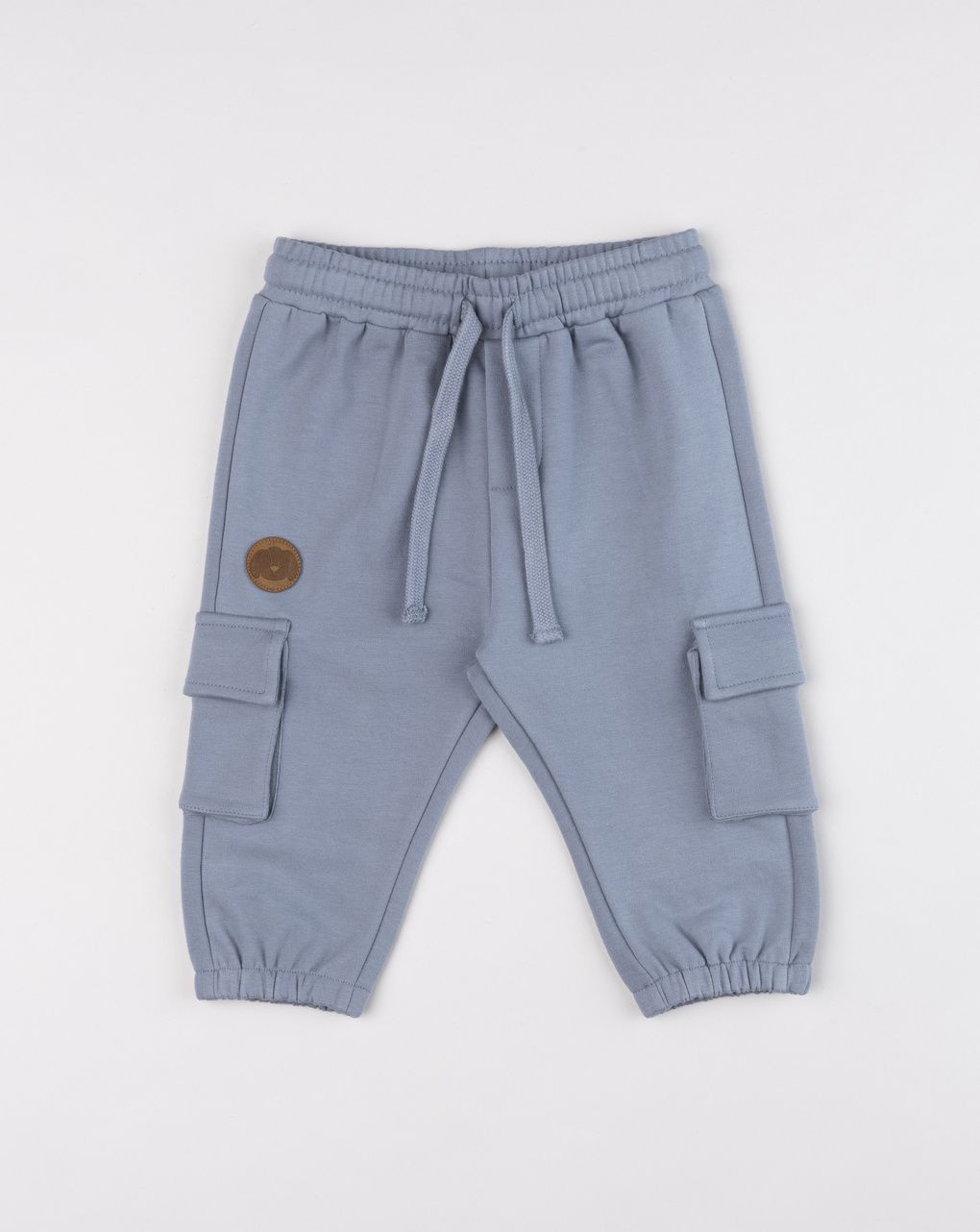 Pantaloni cargo felpati bimbo carta da zucchero
