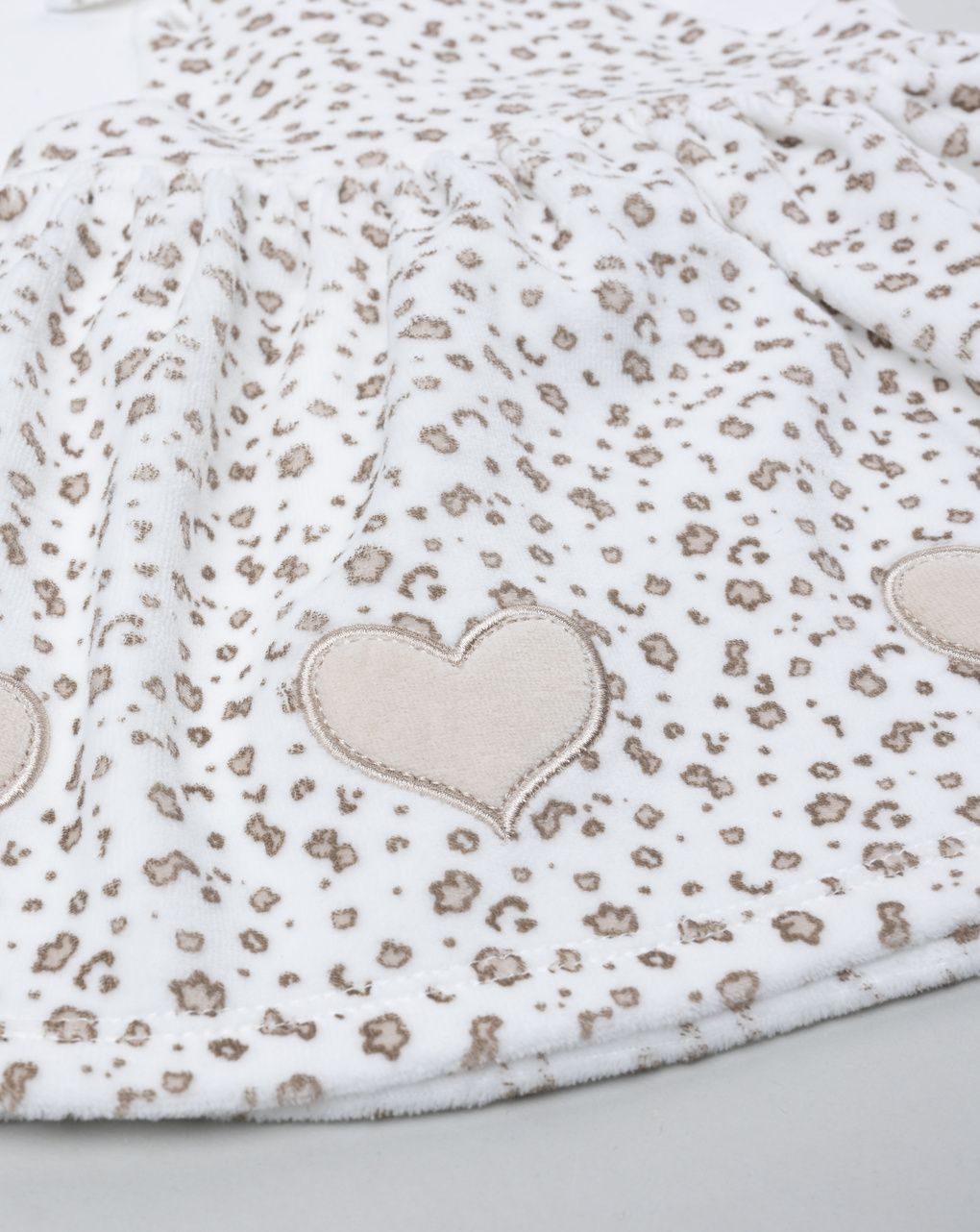 Completo bimba vestito ciniglia allover