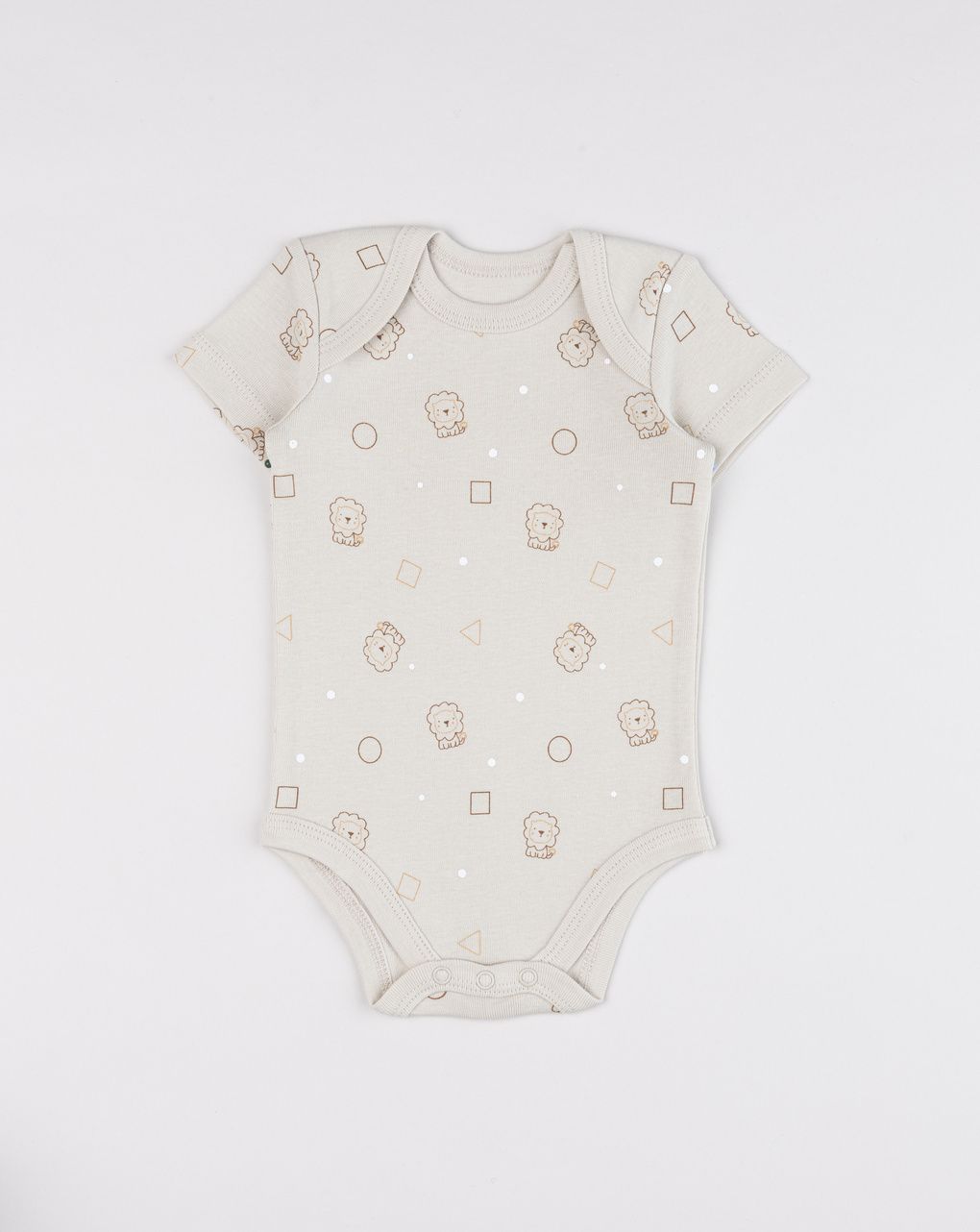 Body bimbo beige stampa allover