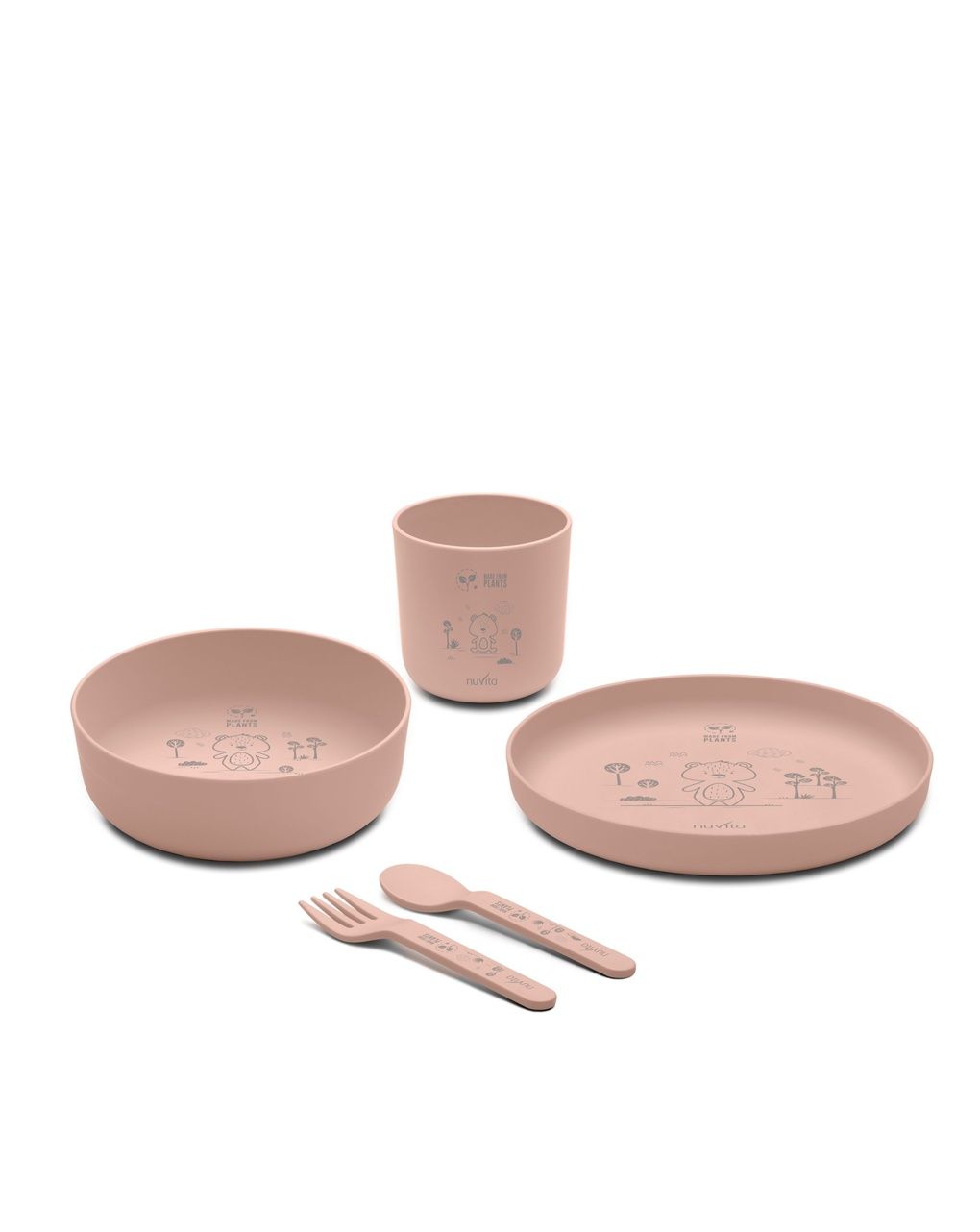 Set pappa in bioplastica - 8465 / english rose - nuvita