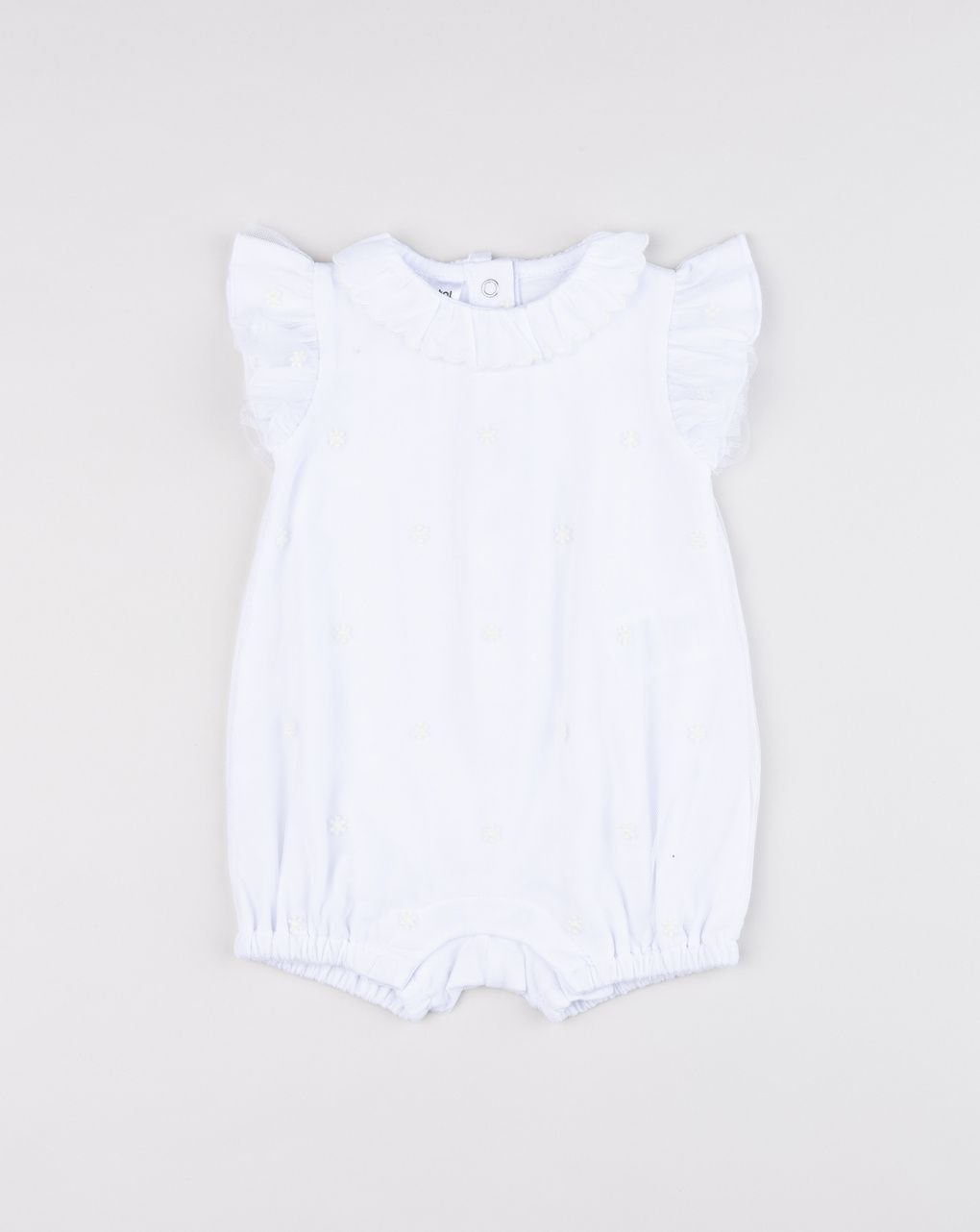 Pagliaccetto elegante bimba bianco