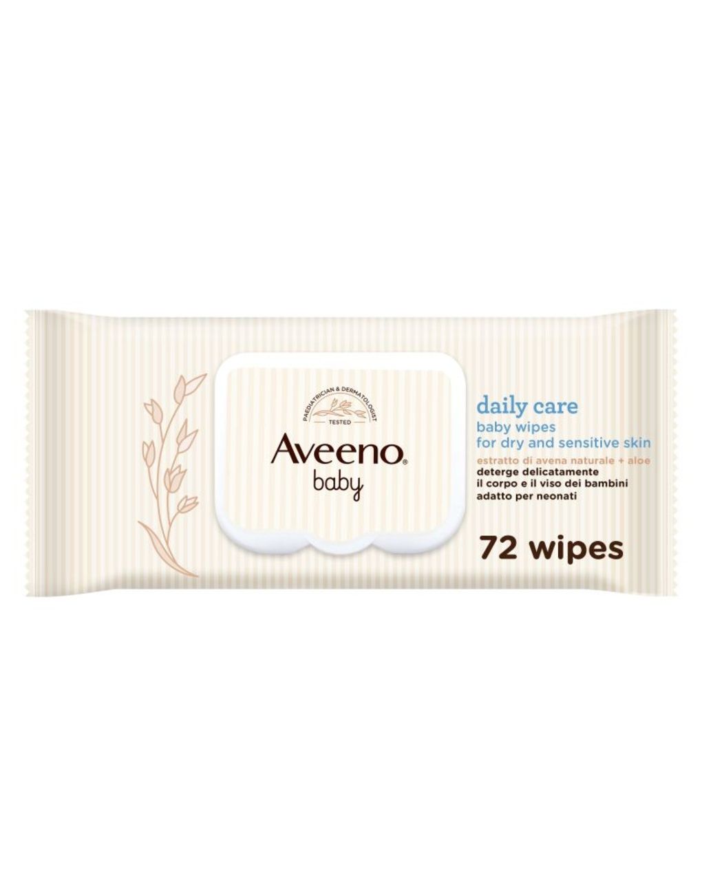 Salviettine baby delicate 72 pz- aveeno