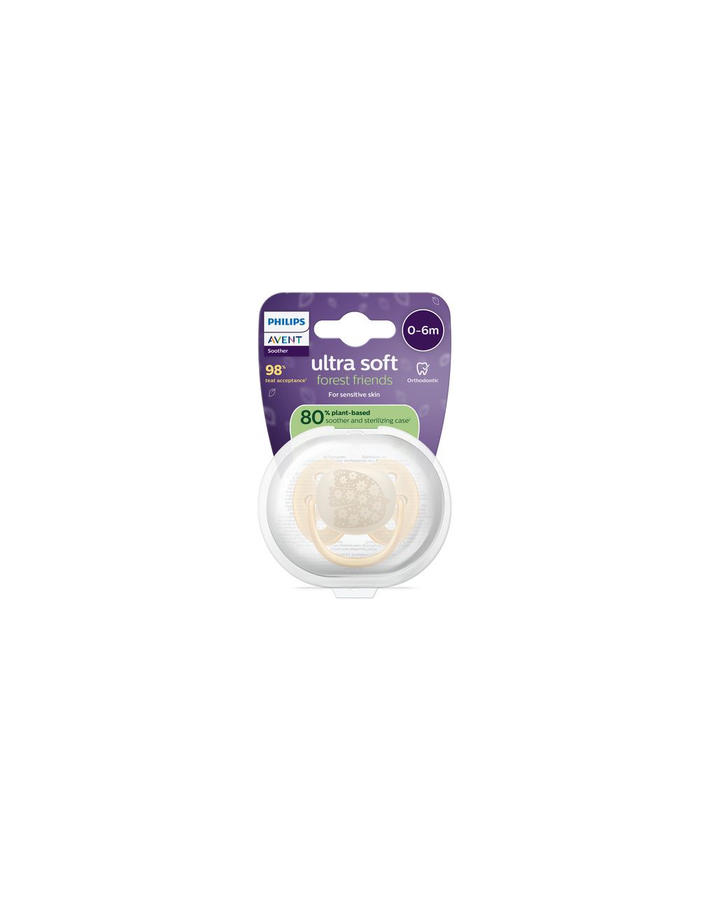 Succhiotto ultra soft 0-6m no bpa per pelli sensibiliphilips avent - philips avent