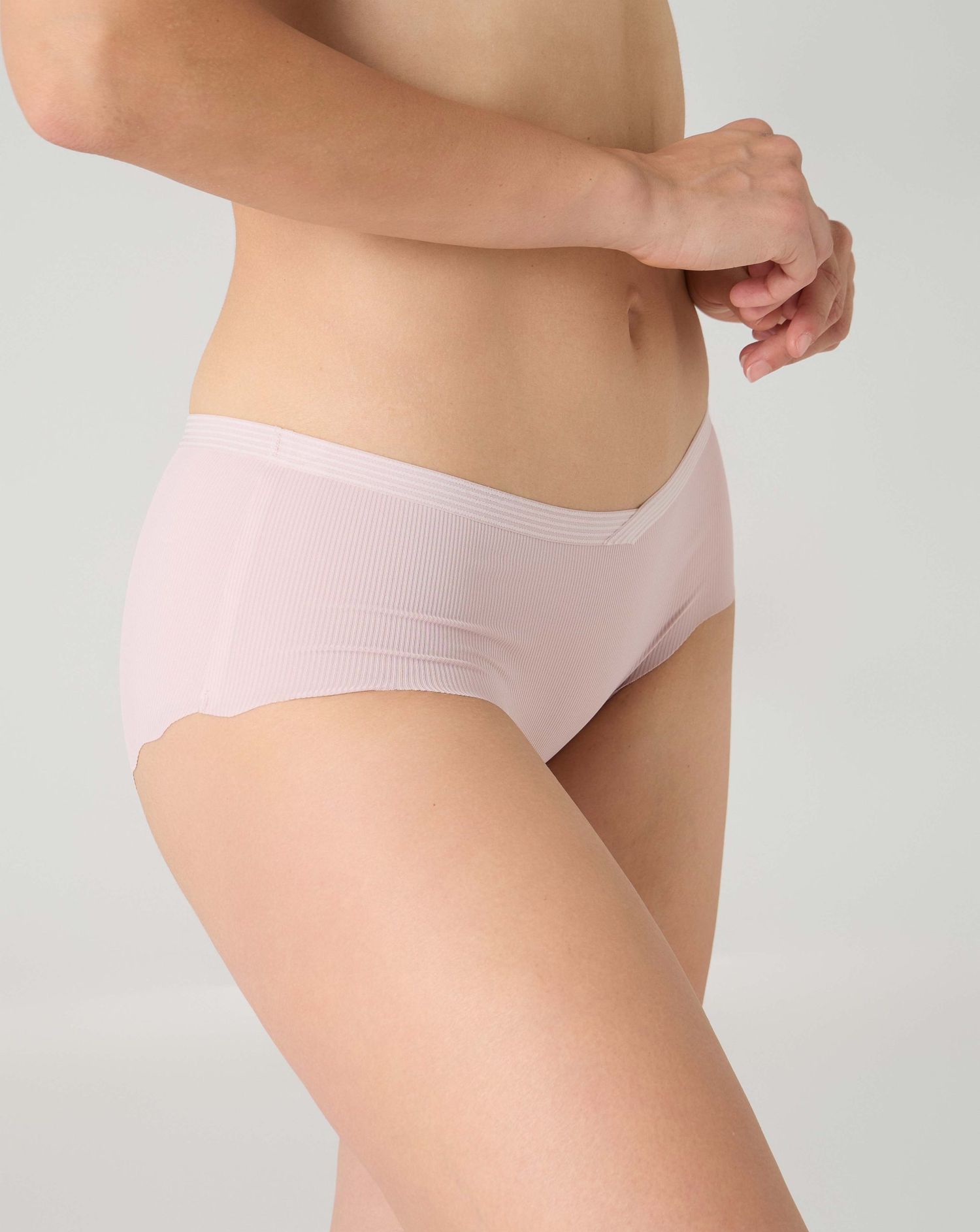 Slip seamless premaman vita bassa rosa antico