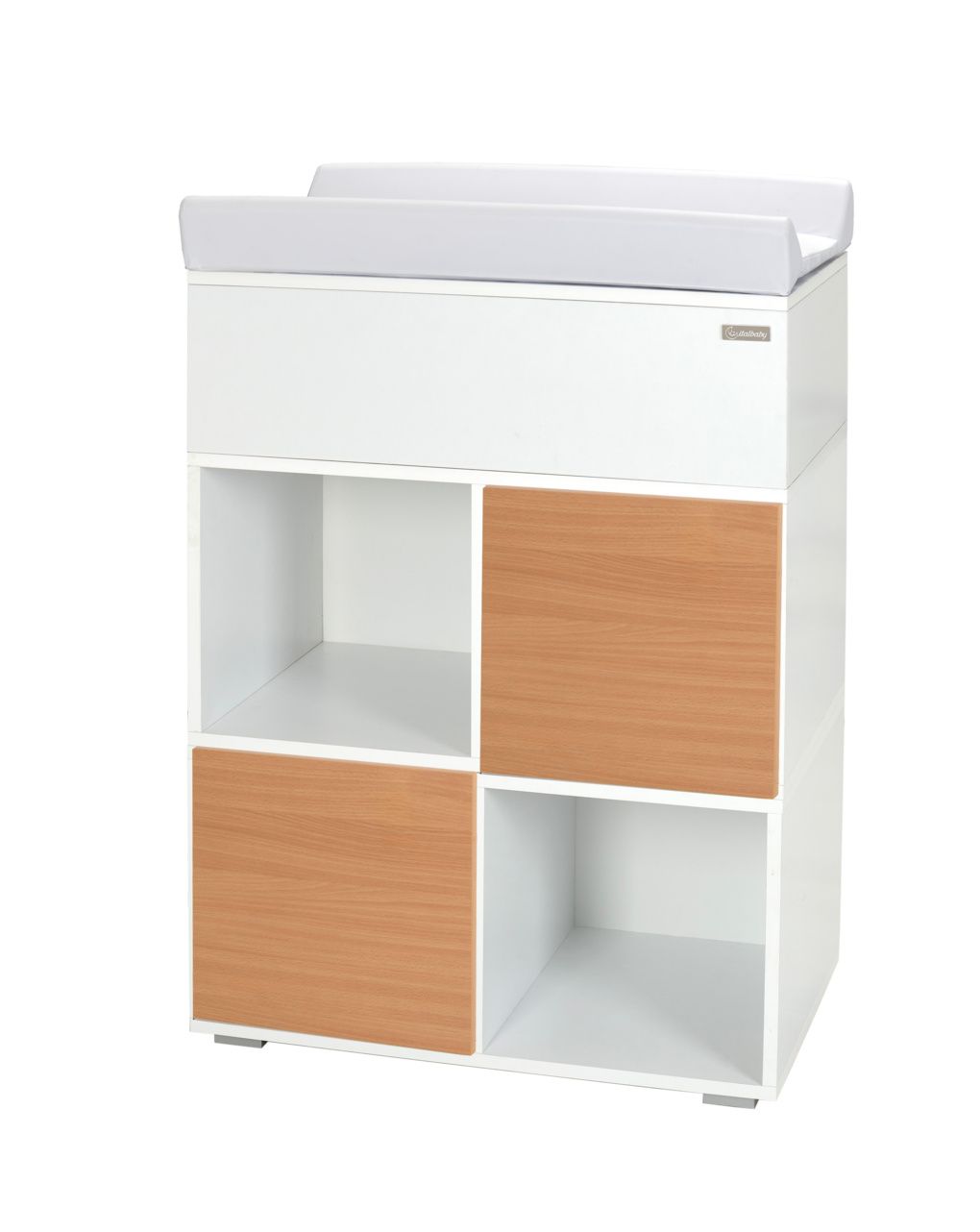Sistema modulare domino struttura bianca + 2 ante naturali - italbaby