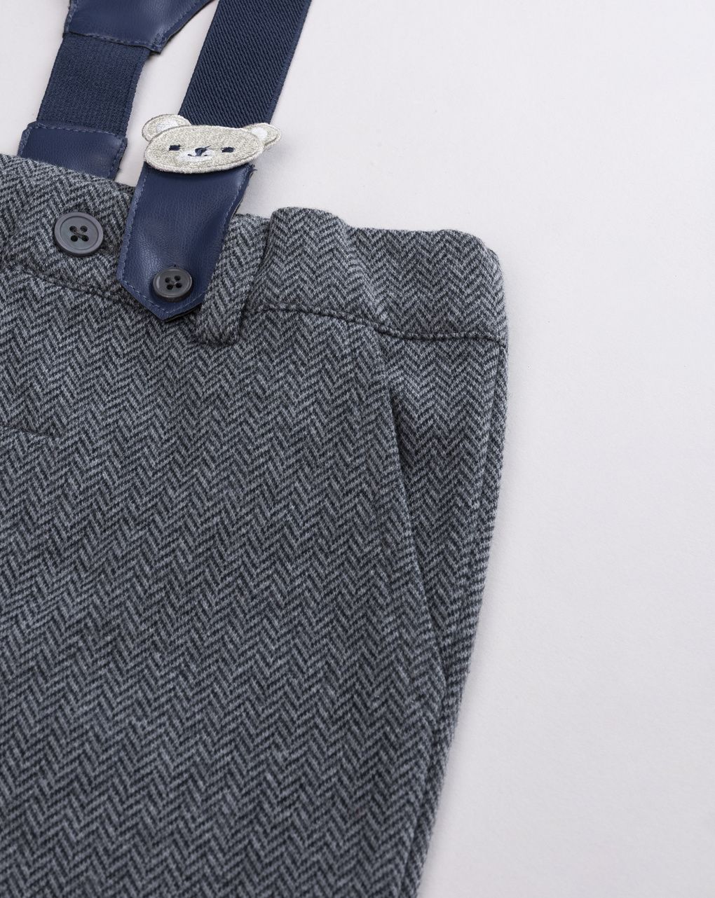 Pantalone classic con orsetto multicolore bimbo