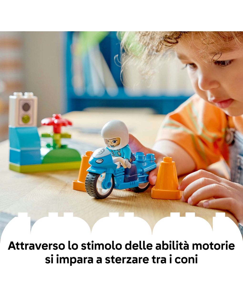 Lego duplo town motocicletta blu della polizia - 10471