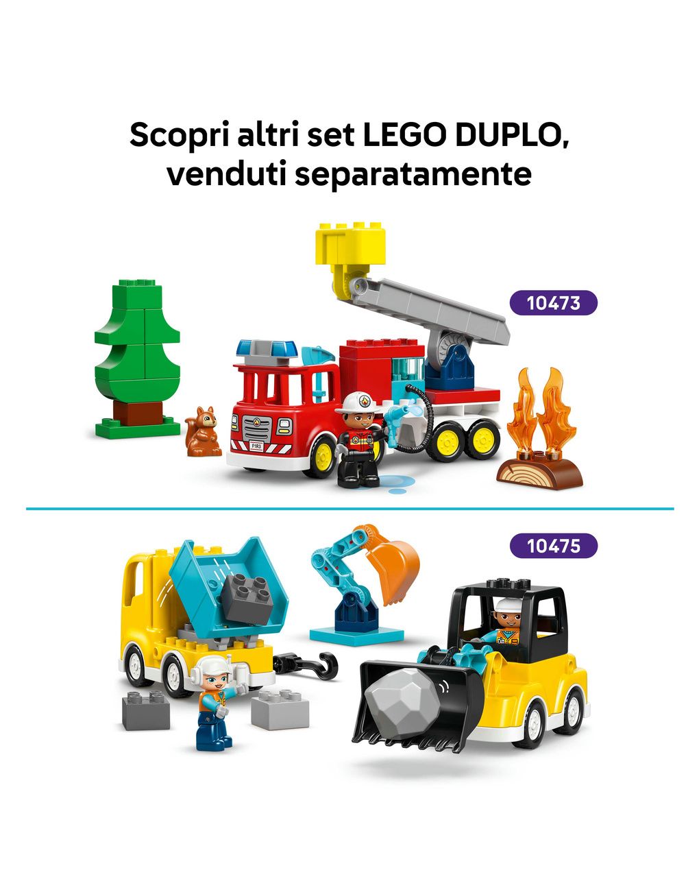 Lego duplo town motocicletta blu della polizia - 10471