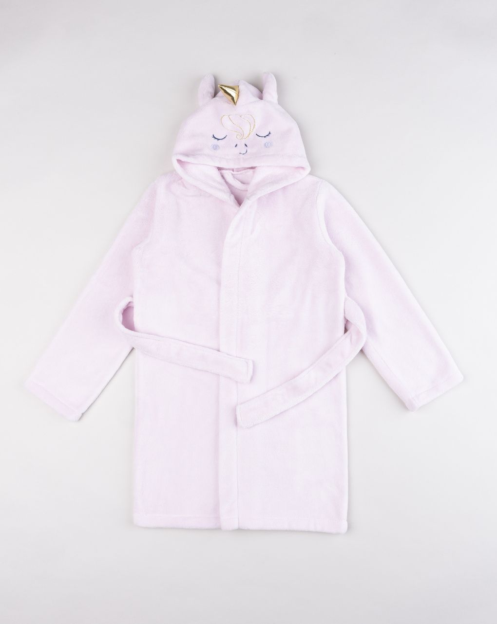 Vestaglia unicorno a manica lunga rosa chiaro bambina