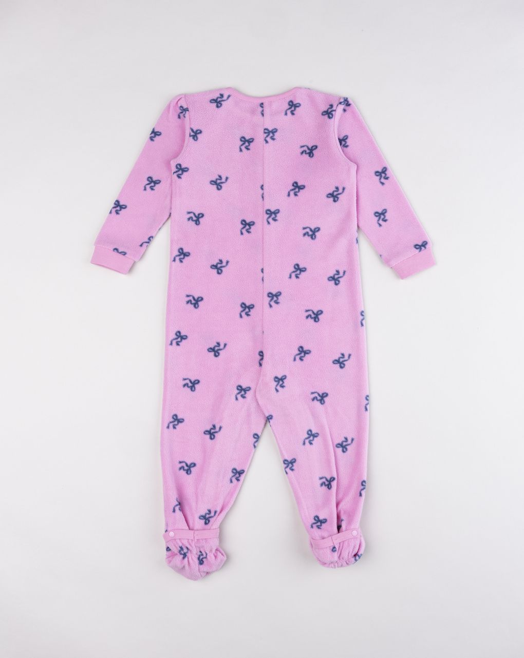 Pigiama intero fiocchi rosa bimba