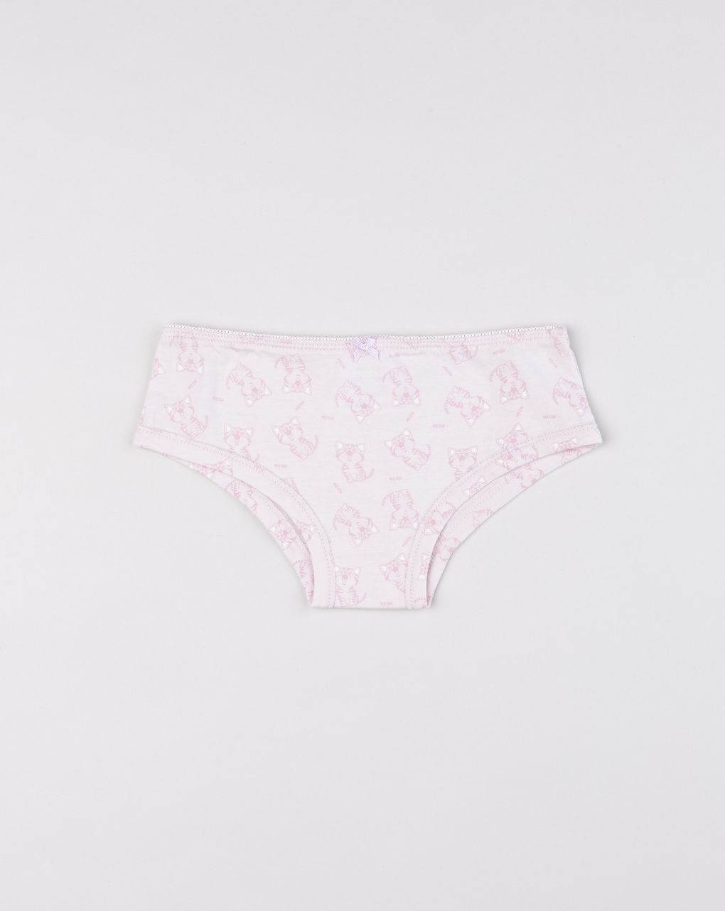Slip bambina rosa in cotone oeko-tex gatti