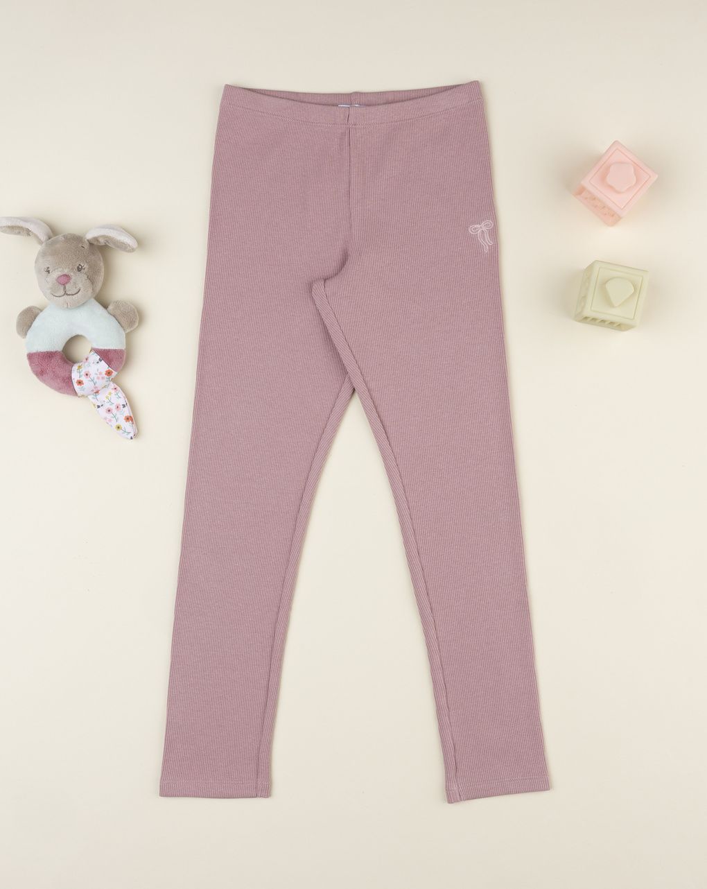 Legging  bambina rosa antico
