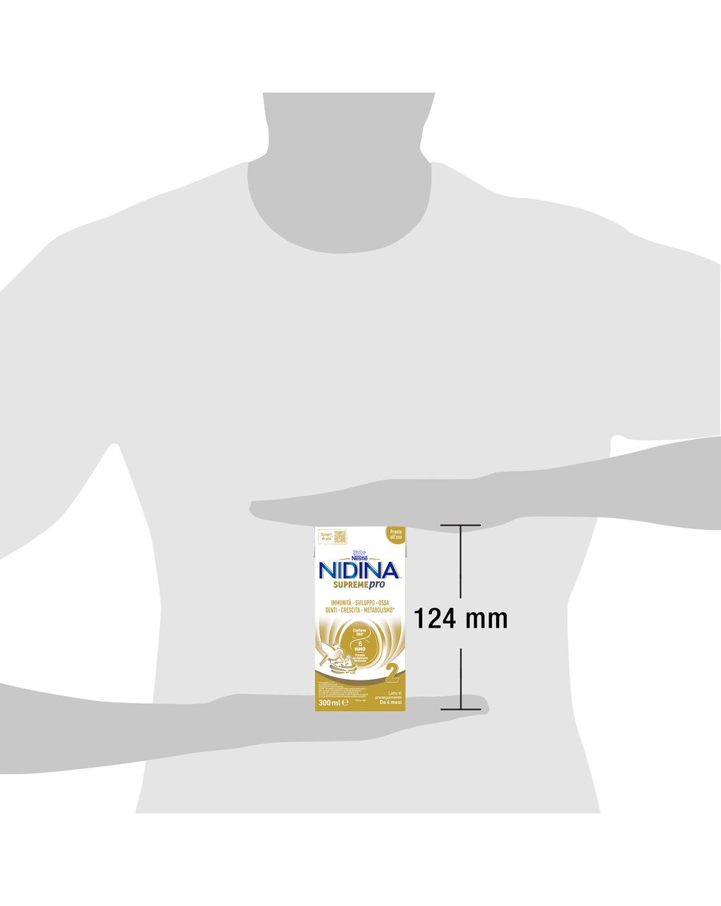 Nidina supremepro 2 latte di proseguimento liquido da 6 mesi brick da 300ml - nestle'