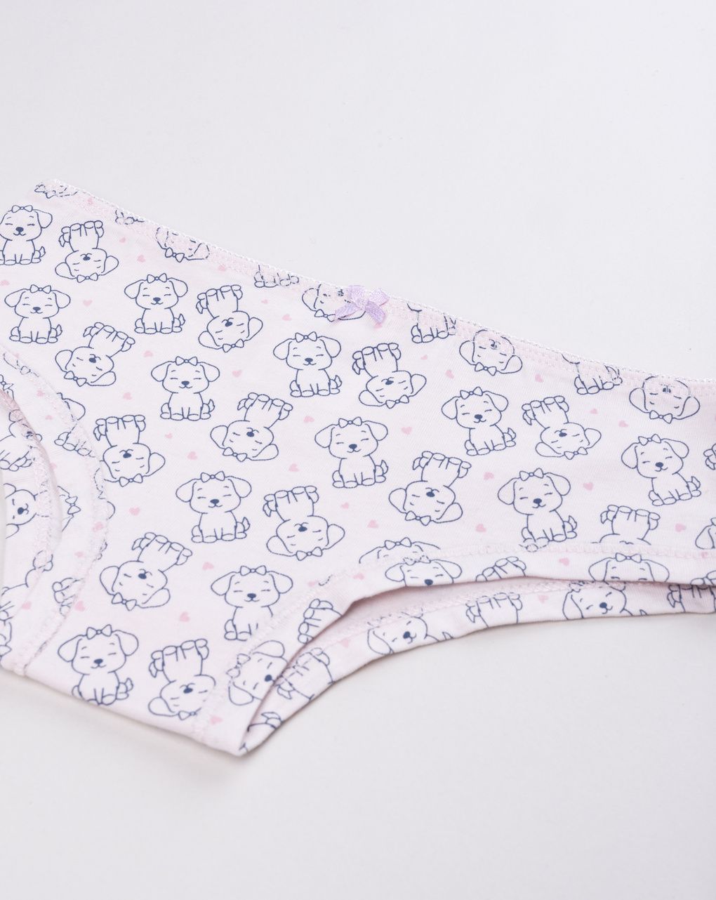 Slip bambina in jersey cotone oeko-tex con cani
