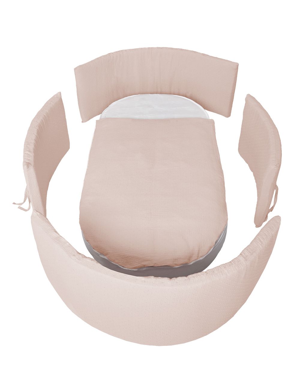 Set letto all-in-one con tessile plumeti sabbia - italbaby