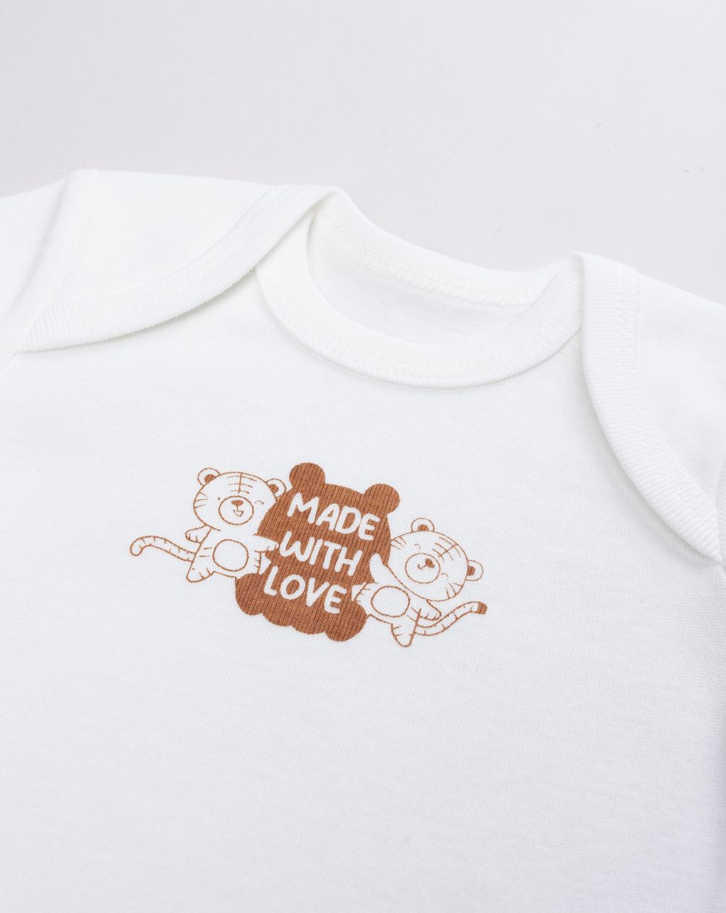 Body mezza manica bimbo bianco "orsetti"