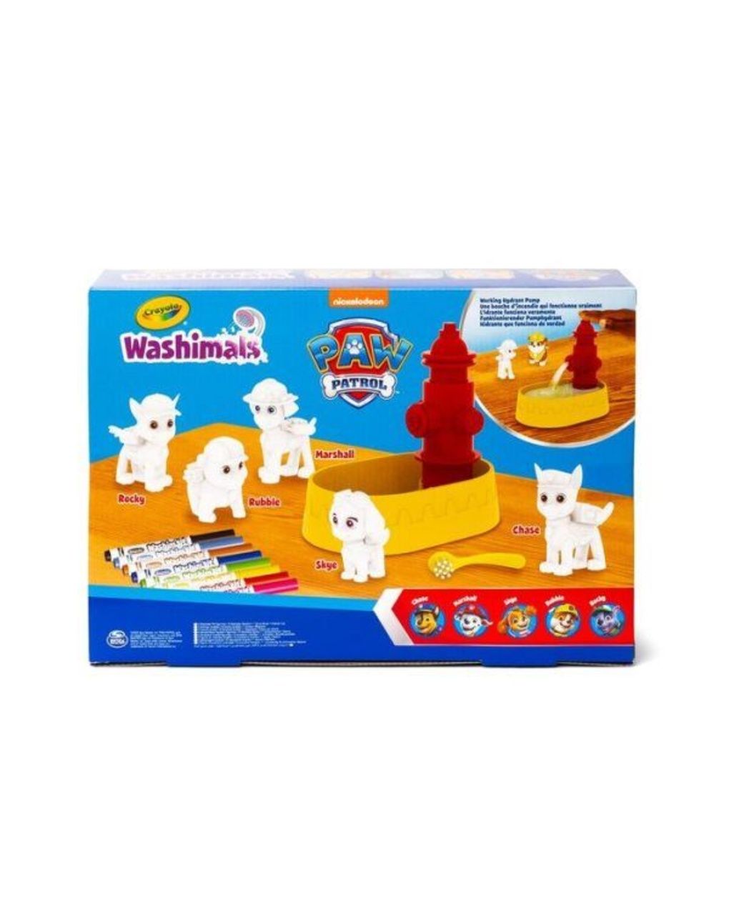 Washimals pets set 5 cuccioli paw patrol crayola