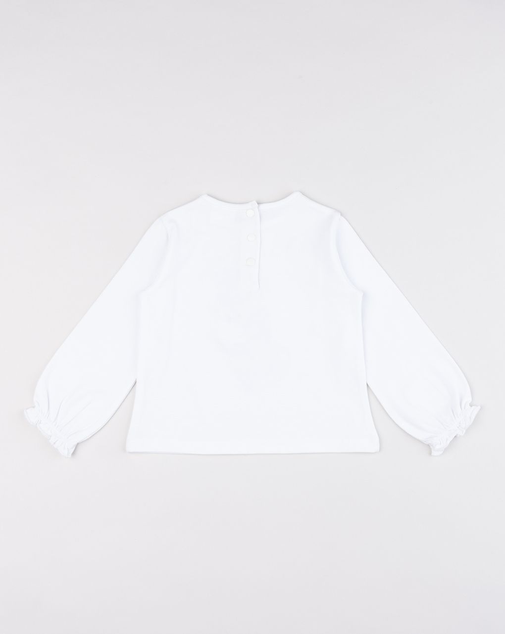 T-shirt bimba bianca stampata