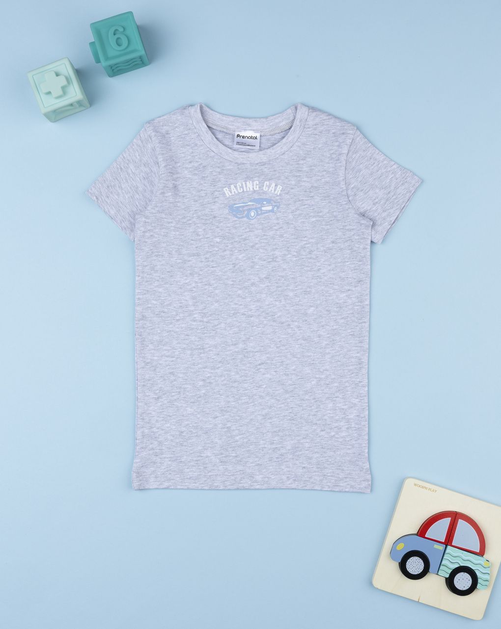 Maglia intima bimbo grigia macchine