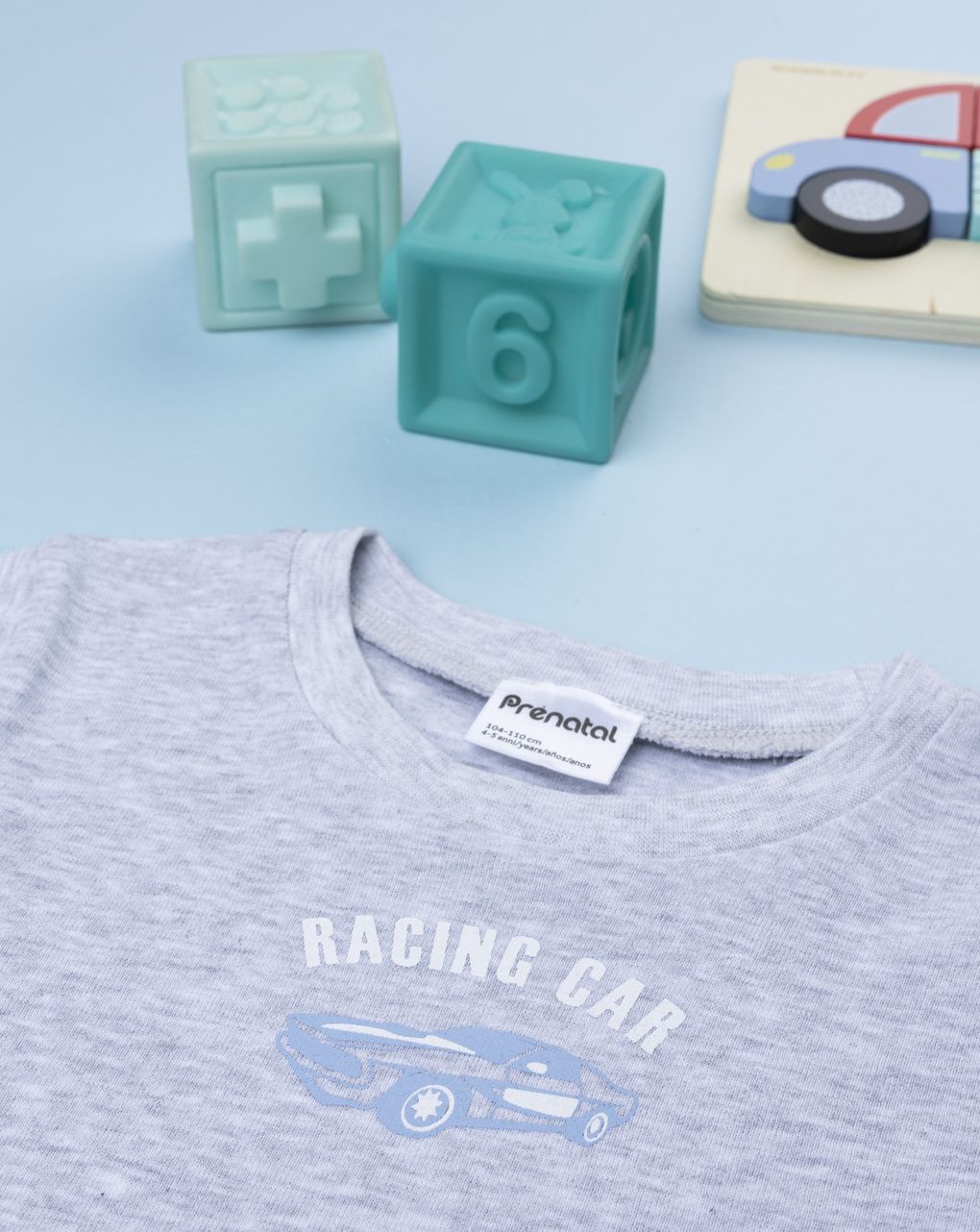 Maglia intima bimbo grigia macchine