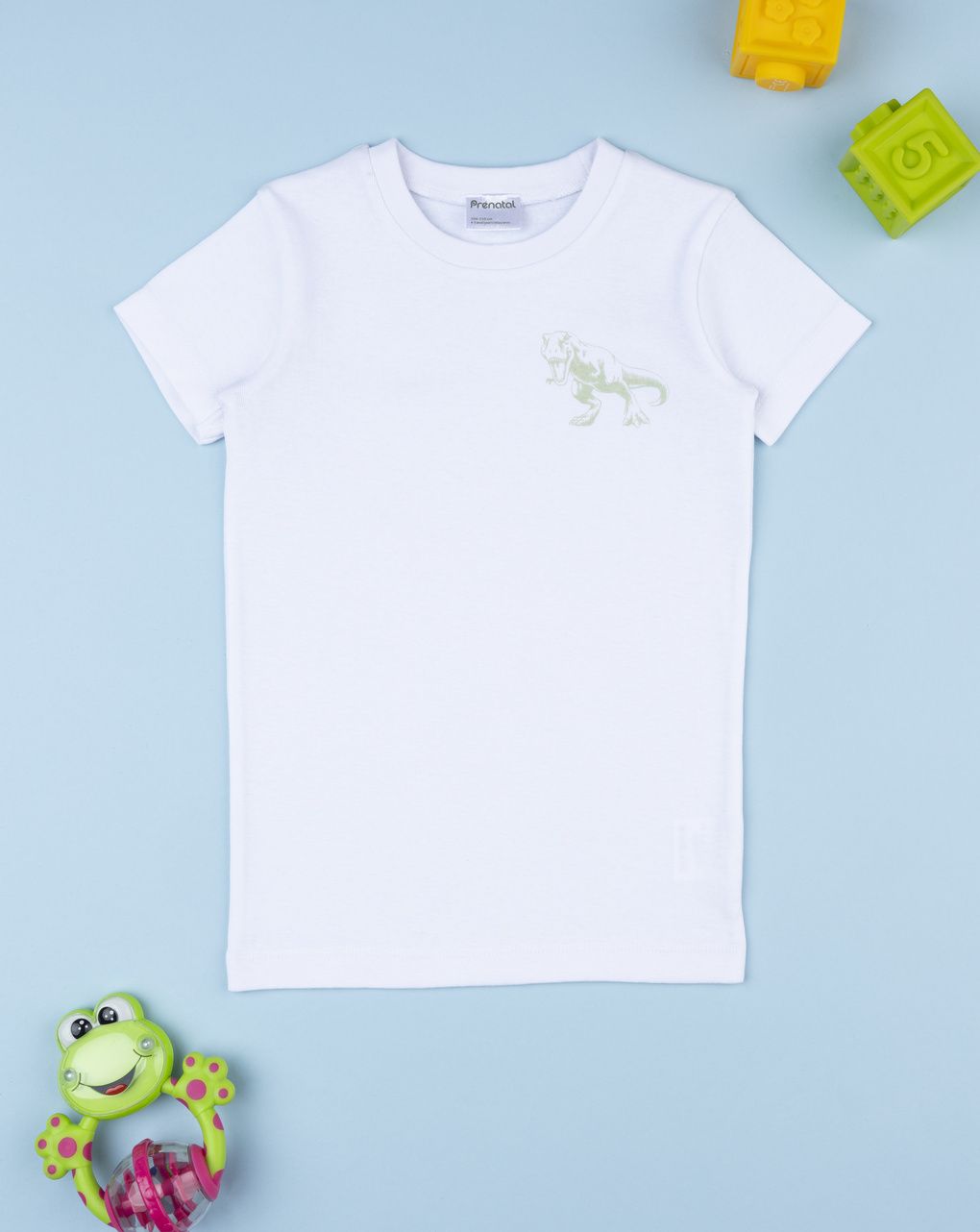 Maglia intima bambino bianca t-rex
