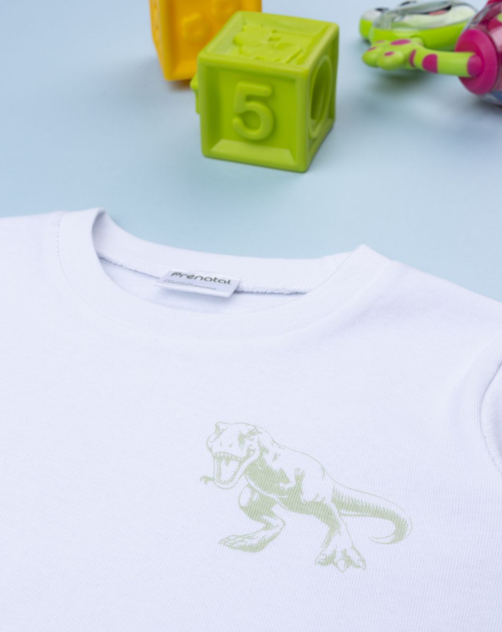 Maglia intima bambino bianca t-rex