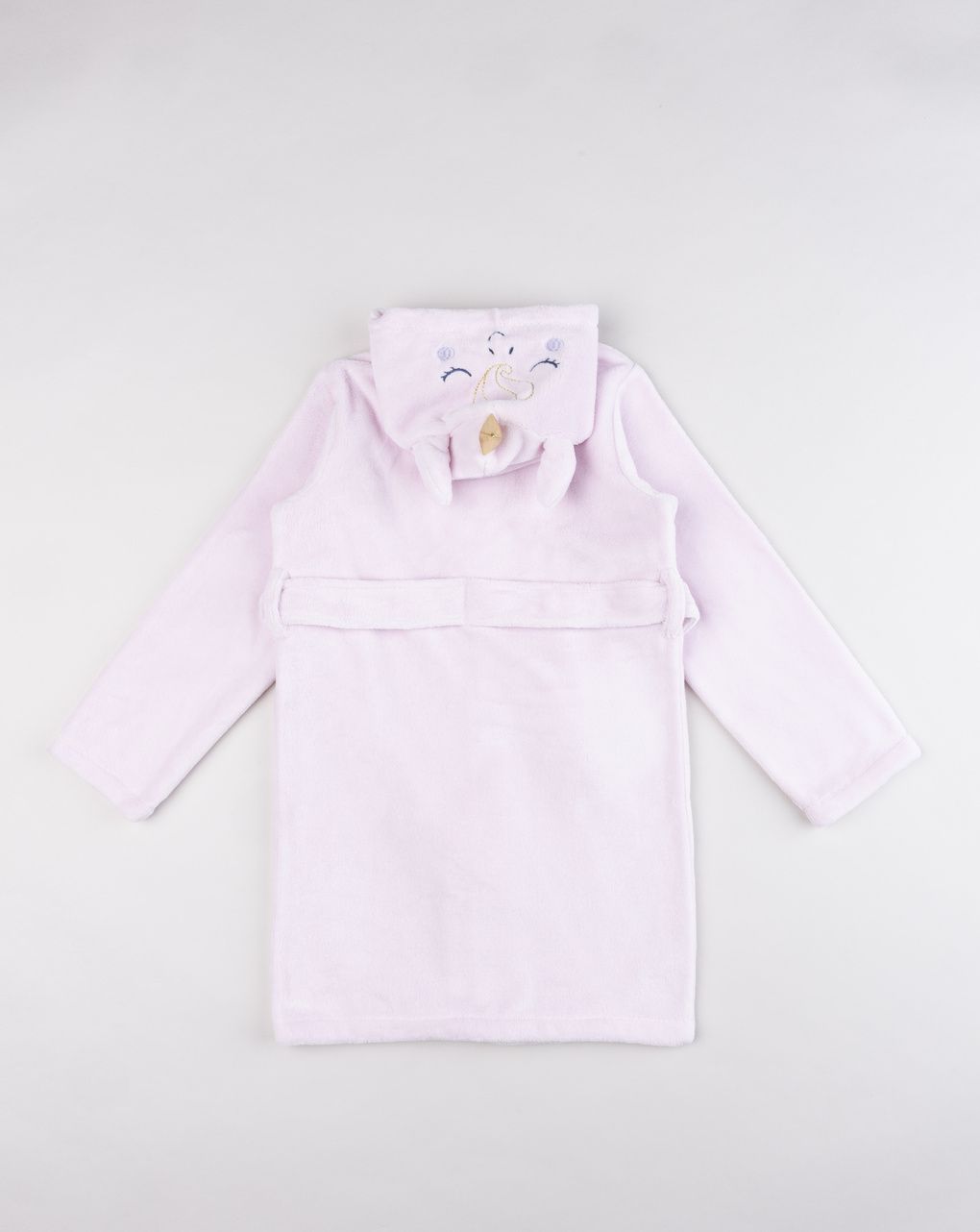 Vestaglia unicorno a manica lunga rosa chiaro bambina