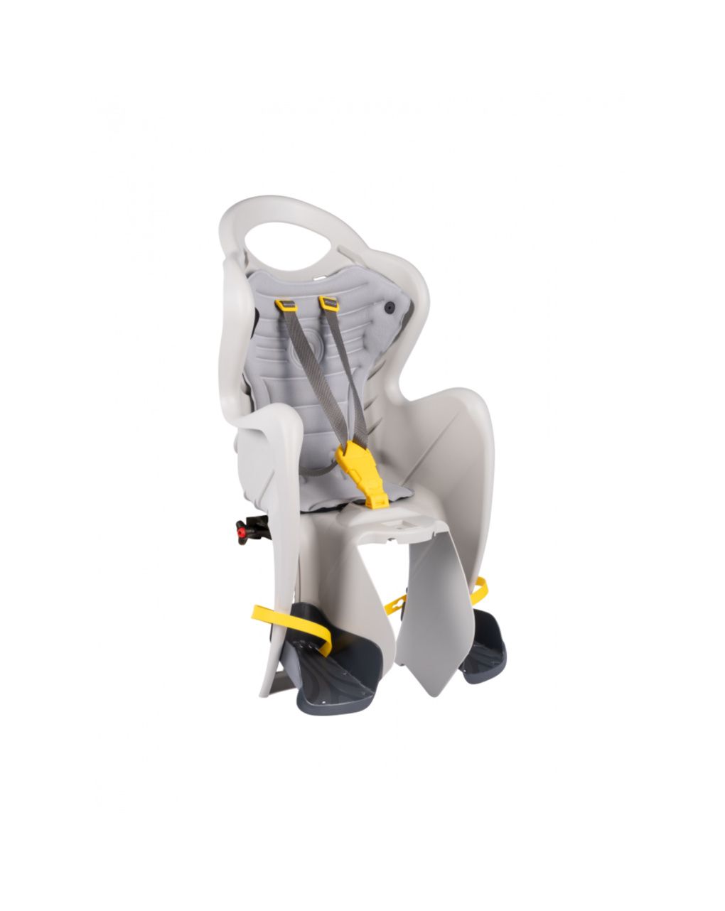Seggiolino bici posteriore mr fox attacco al portapacchi silk grey - bellelli