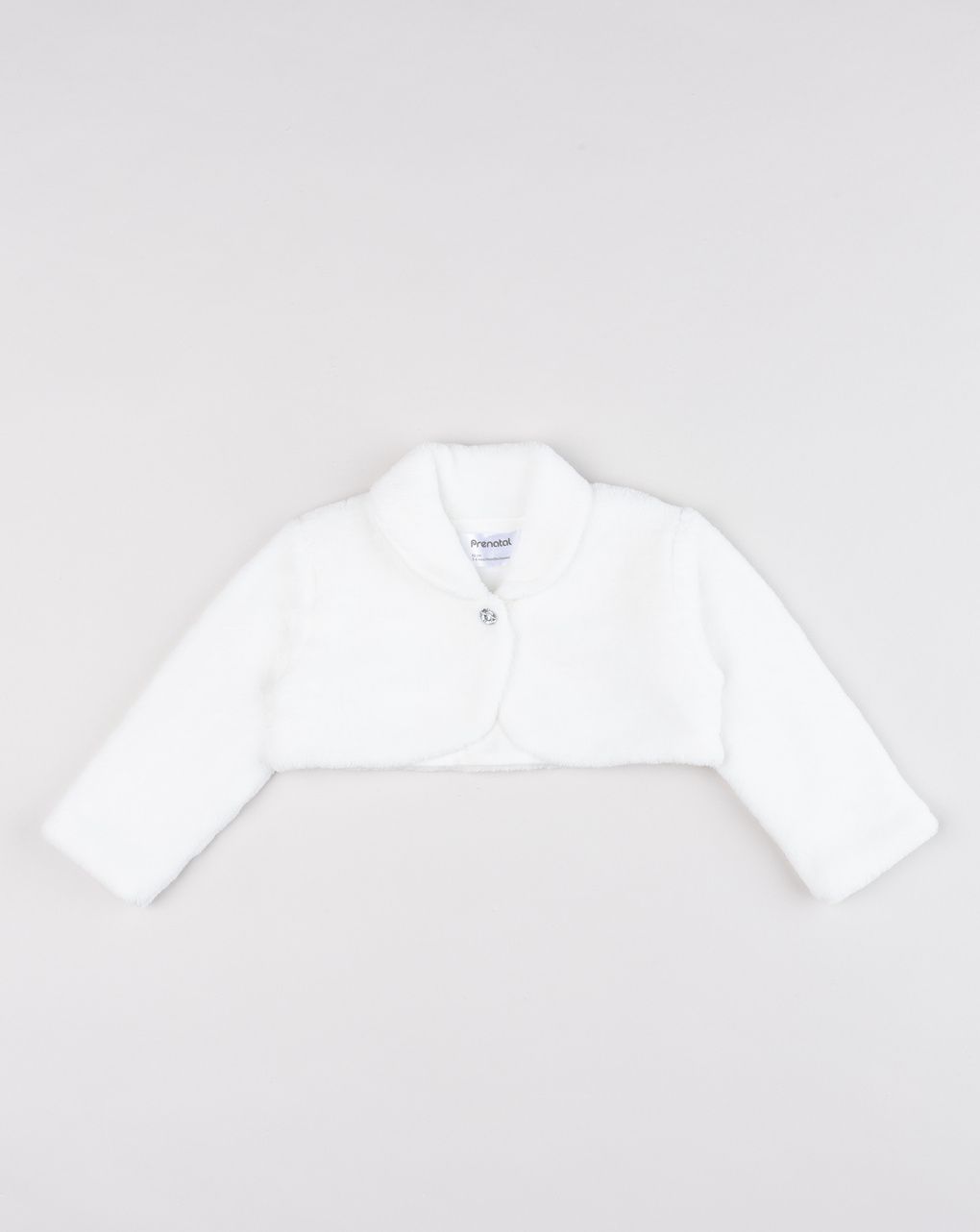 Bolero bimba finta pelliccia bianca cerimonia