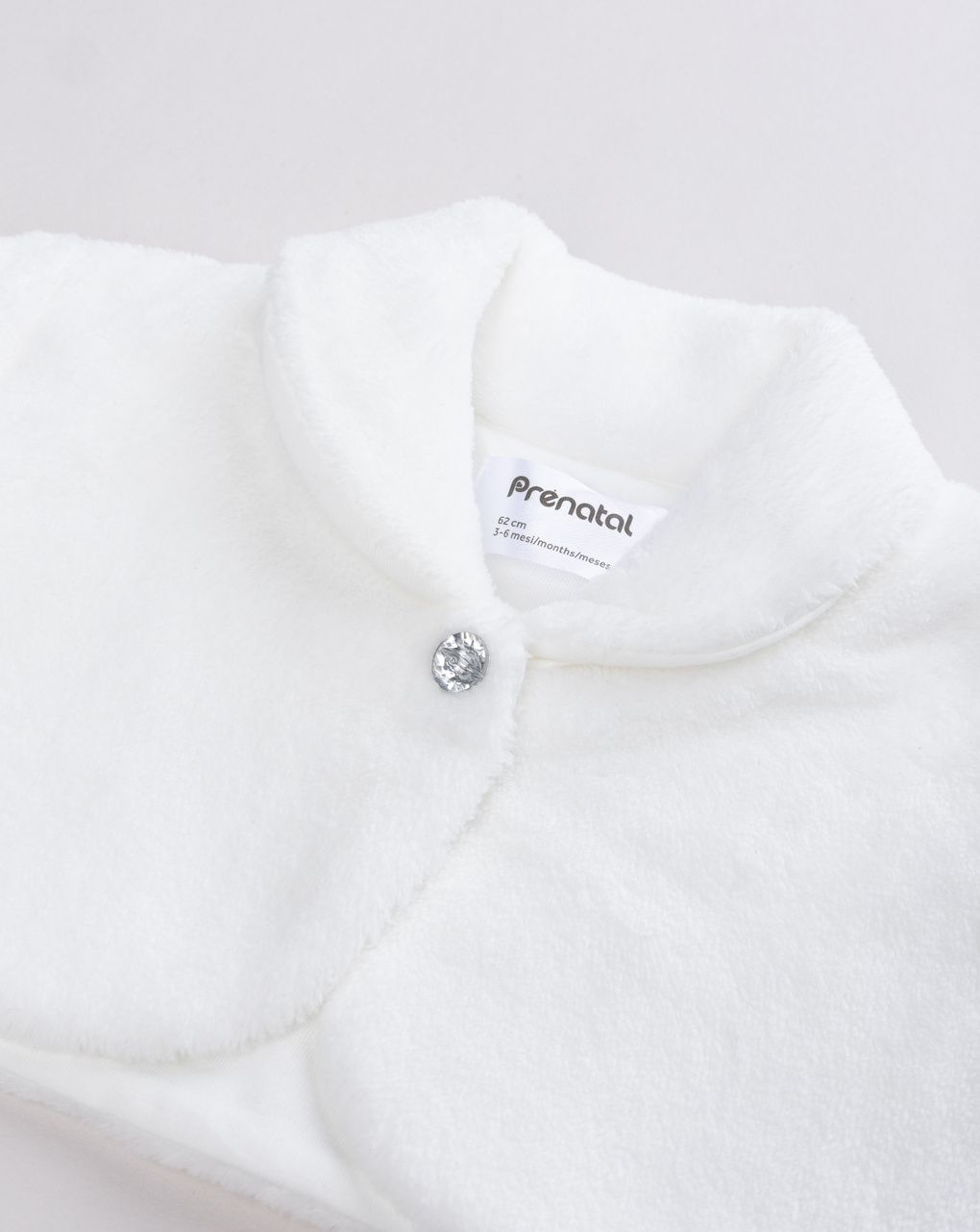 Bolero bimba finta pelliccia bianca cerimonia