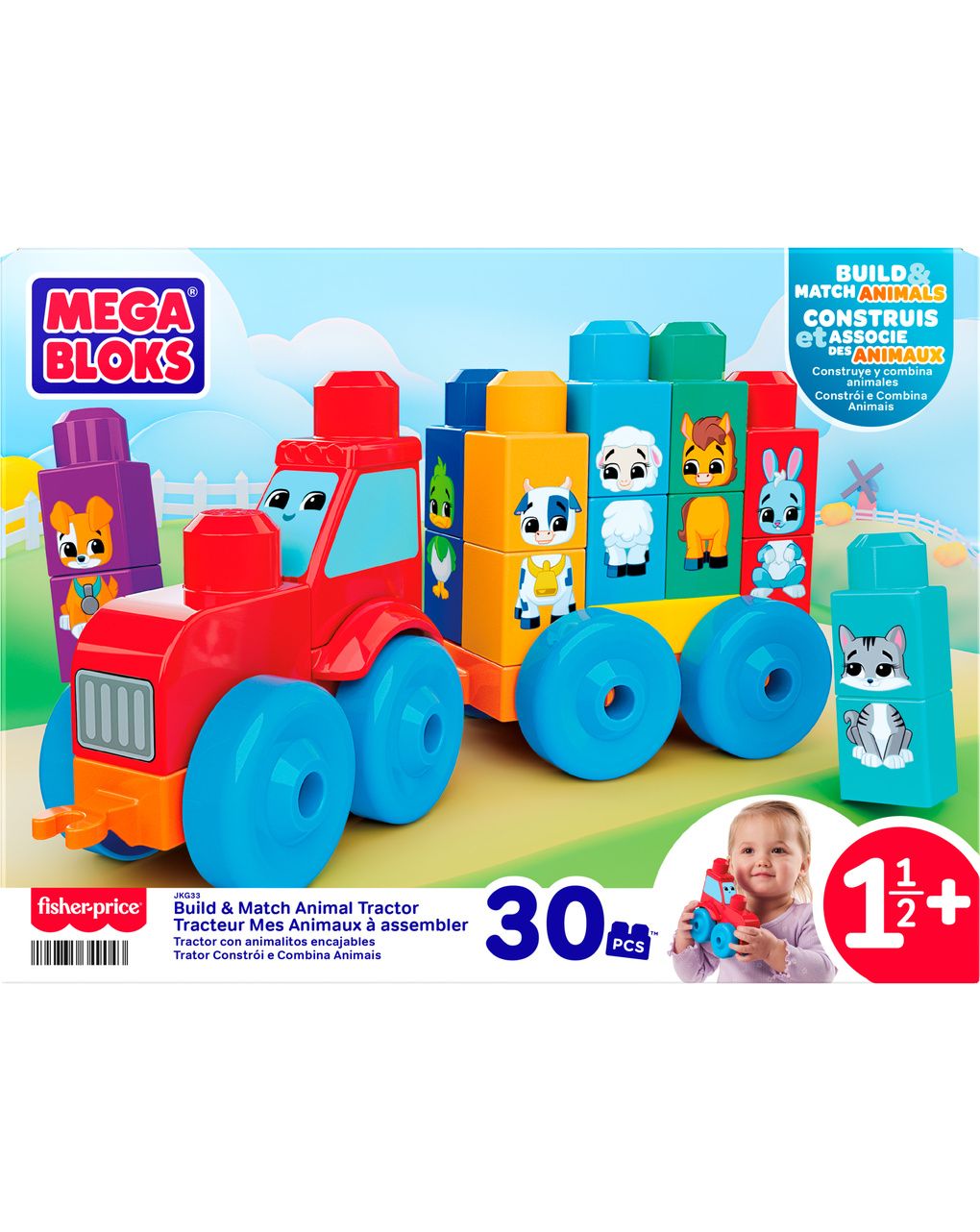 Mega bloks - trattore degli animali