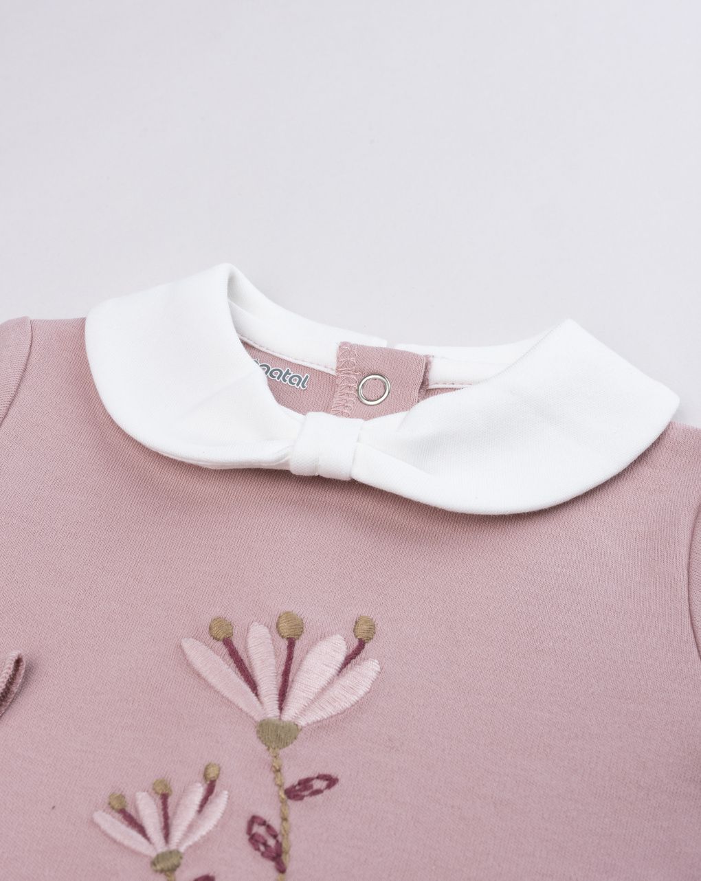 Tutina bimba marrone rosa fiori