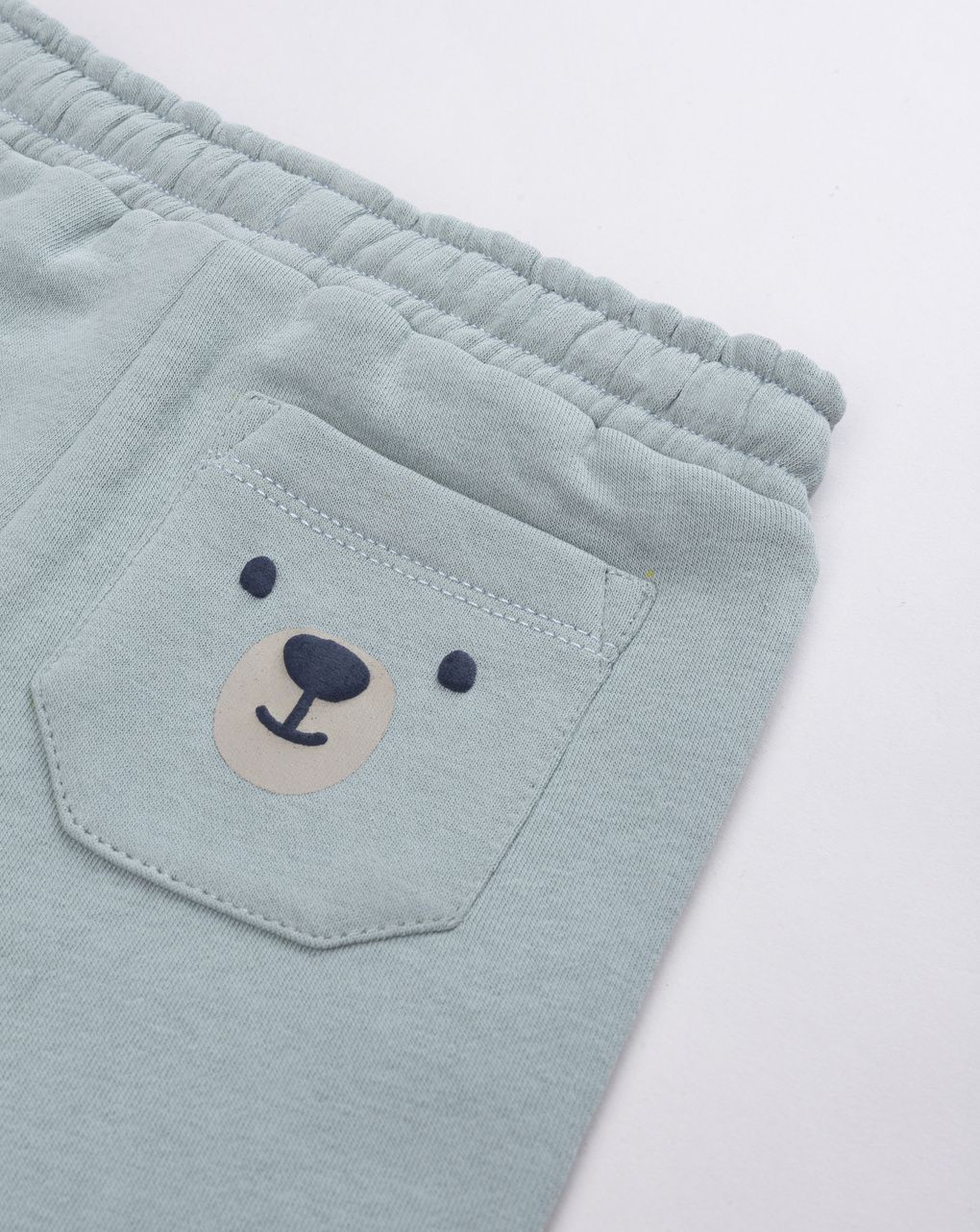 Pantaloni casual da bimbo verdi con coulisse