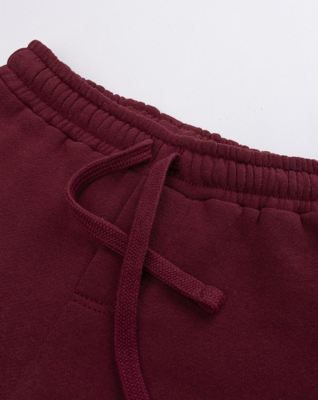 Pantaloni casual da bimbo bordeaux con coulisse