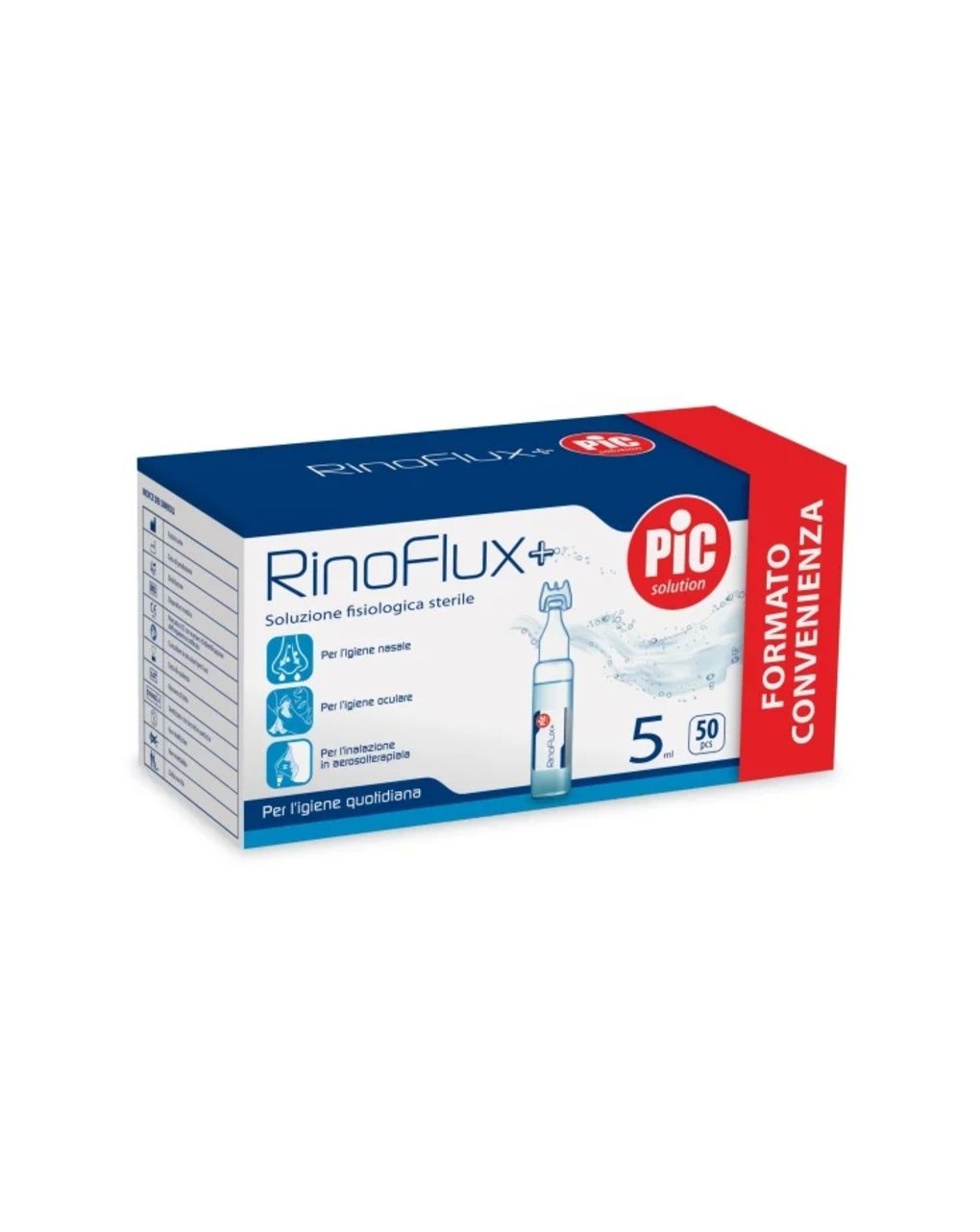 Soluz. isotonica rinoflux+ 5ml 50pz - pic