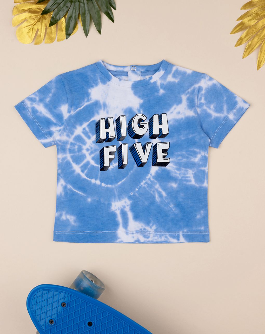 T-shirt bambino tie-dye "high five"