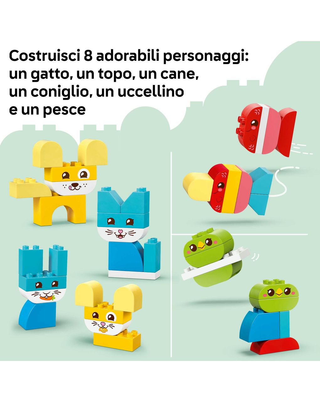 Lego duplo my first animali domestici creativi 3 in 1 - 10477